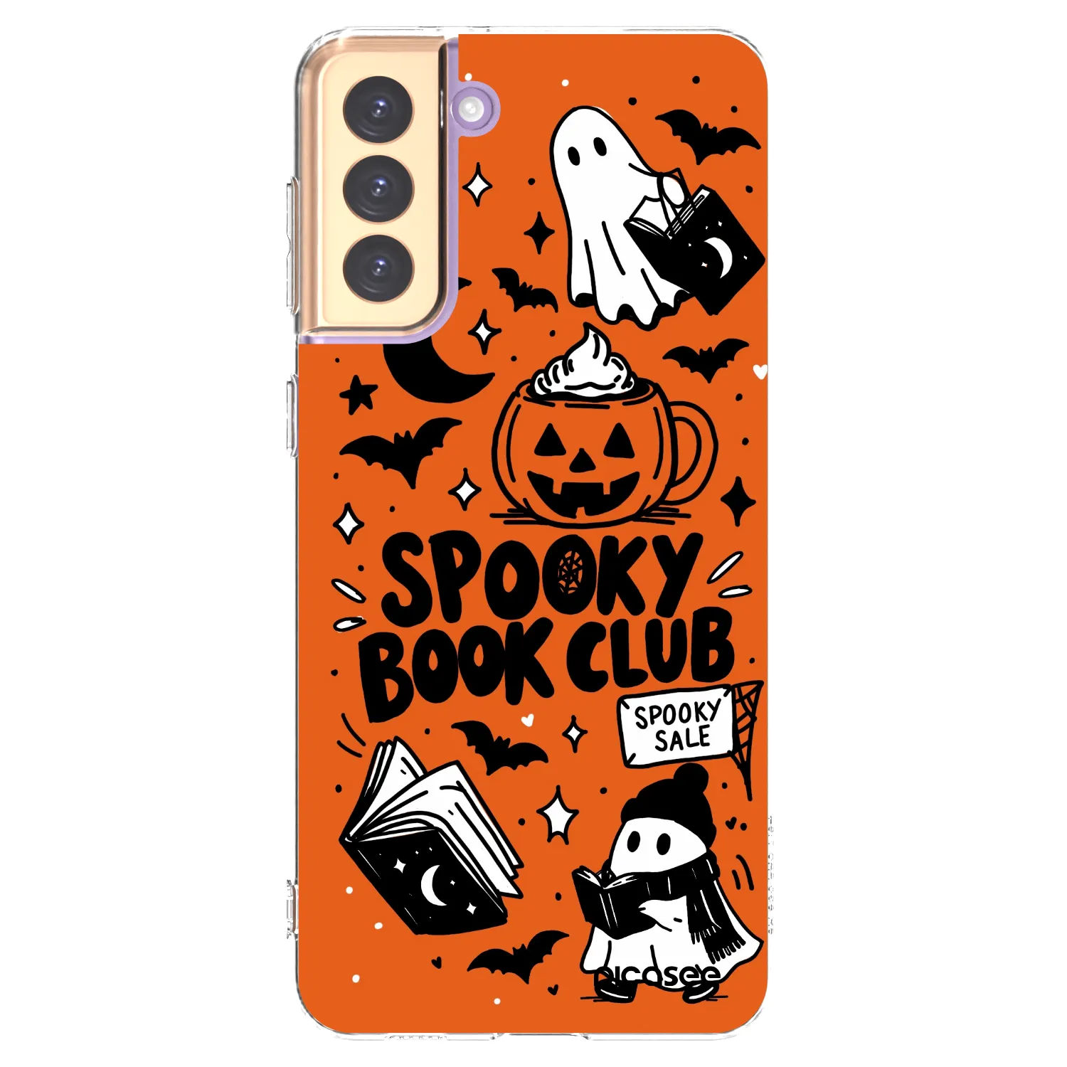 Picasee διαφανής θήκη σιλικόνης Samsung Galaxy S21+ 5G G996F - Spooky book club