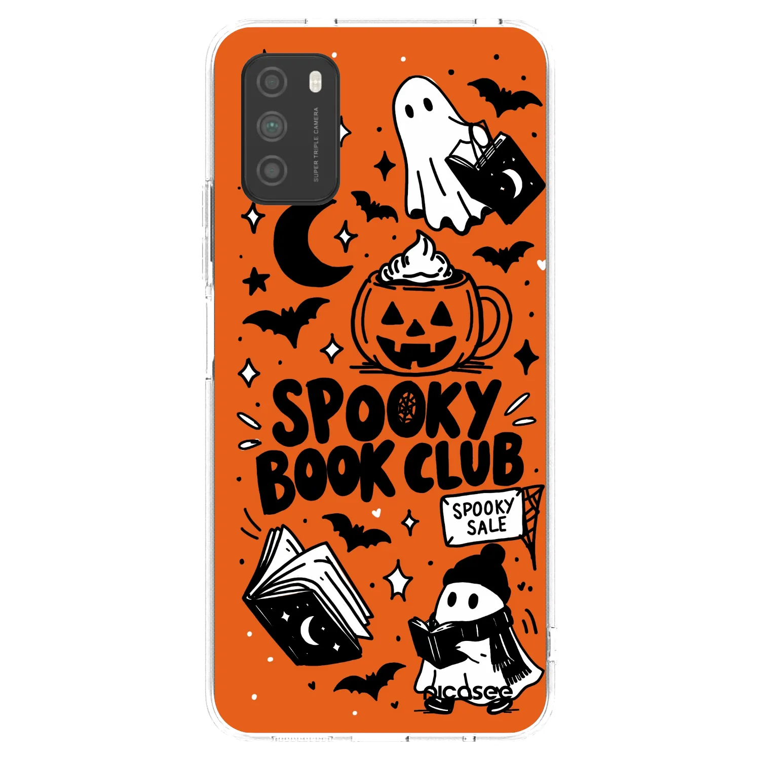 Picasee διαφανής θήκη σιλικόνης Xiaomi Poco M3 - Spooky book club