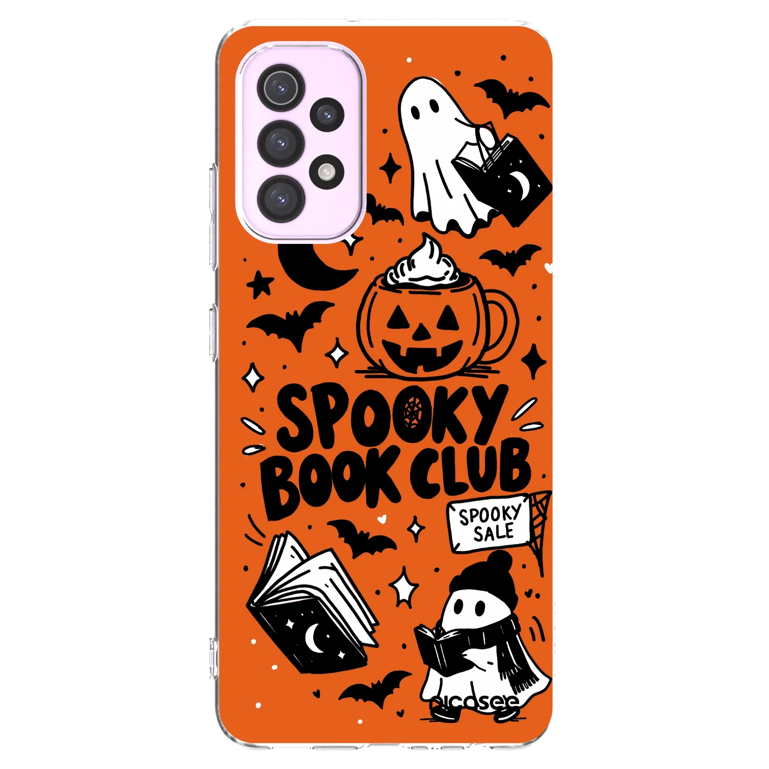 Picasee διαφανής θήκη σιλικόνης Samsung Galaxy A32 5G A326B - Spooky book club