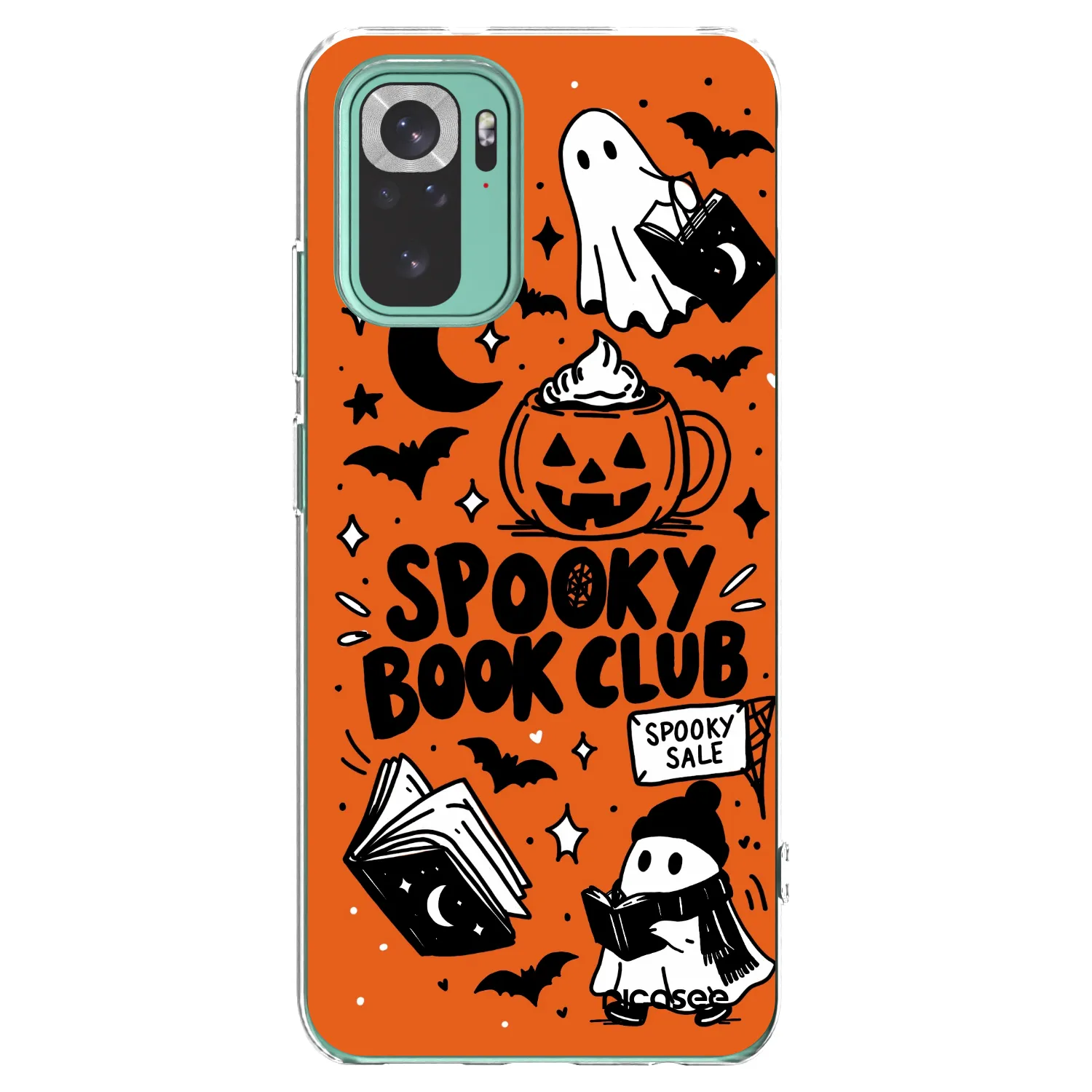 Picasee διαφανής θήκη σιλικόνης Xiaomi Redmi Note 10 Pro - Spooky book club
