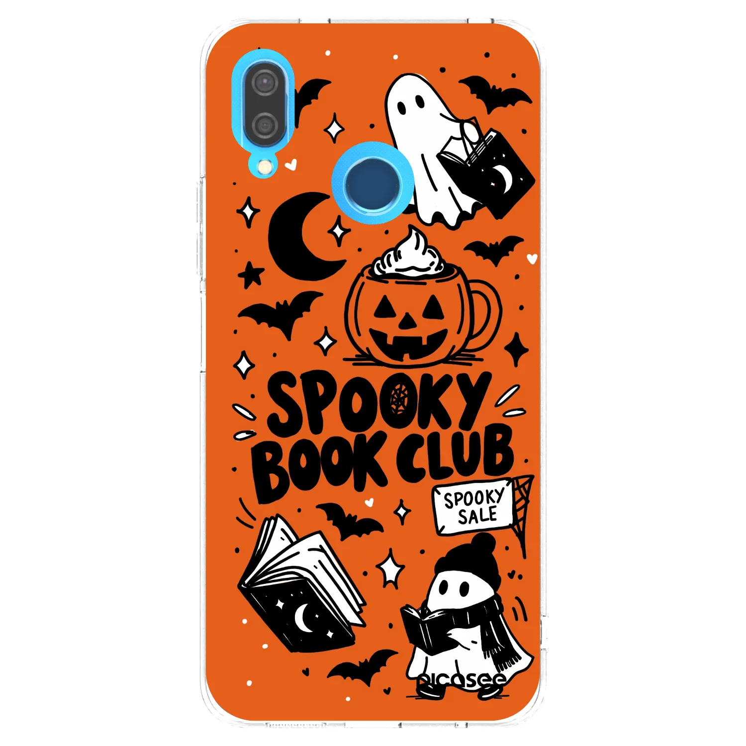 Picasee διαφανής θήκη σιλικόνης Huawei P20 Lite - Spooky book club