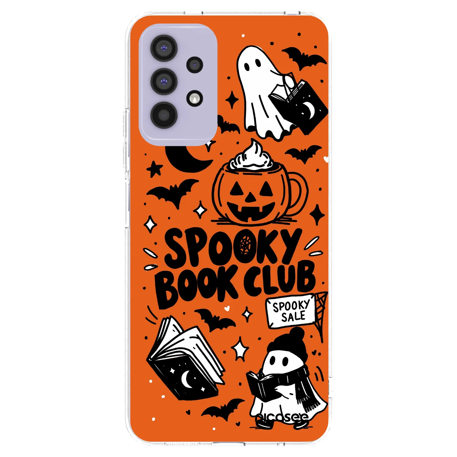 Picasee διαφανής θήκη σιλικόνης Samsung Galaxy A32 4G SM-A325F - Spooky book club