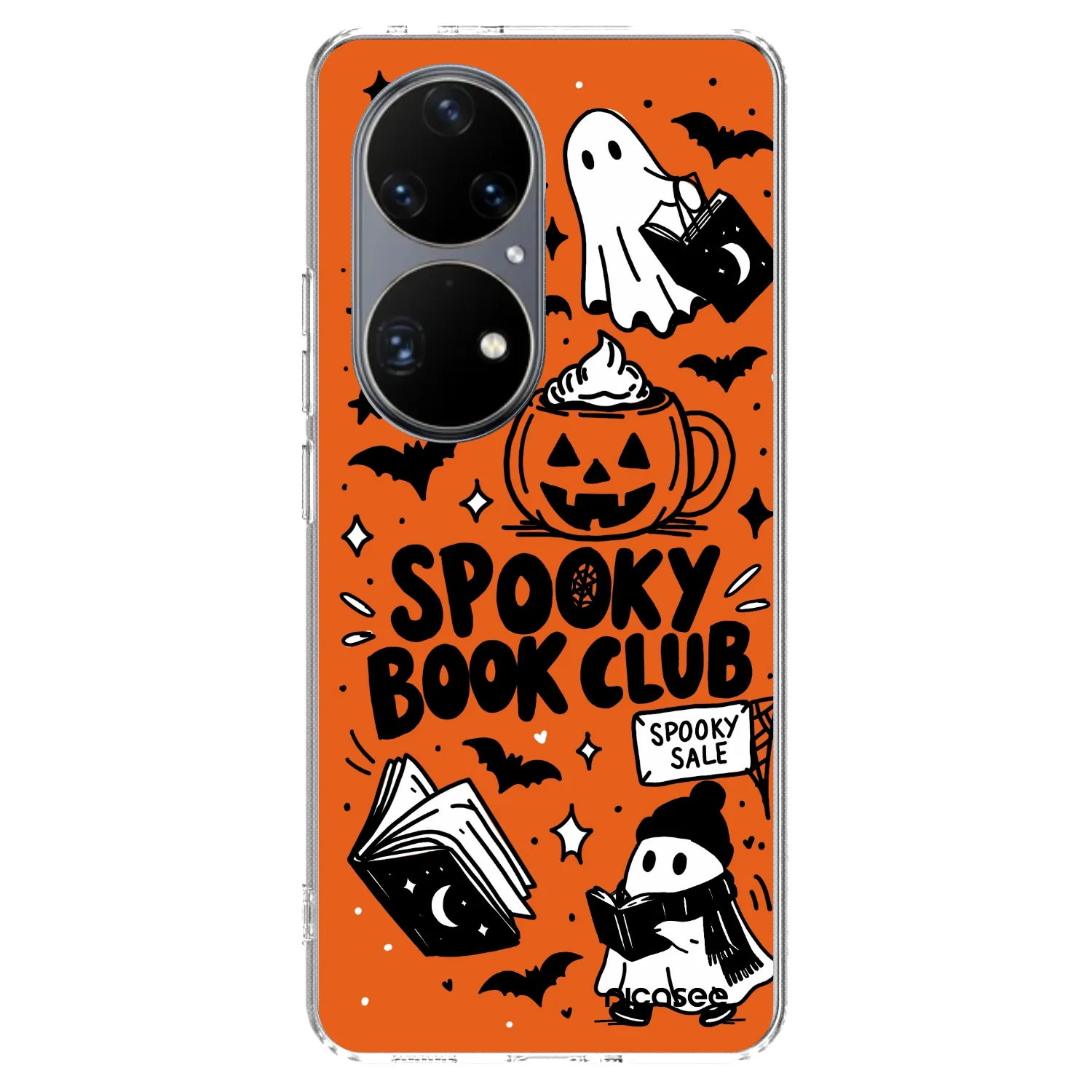 Picasee διαφανής θήκη σιλικόνης Huawei P50 - Spooky book club