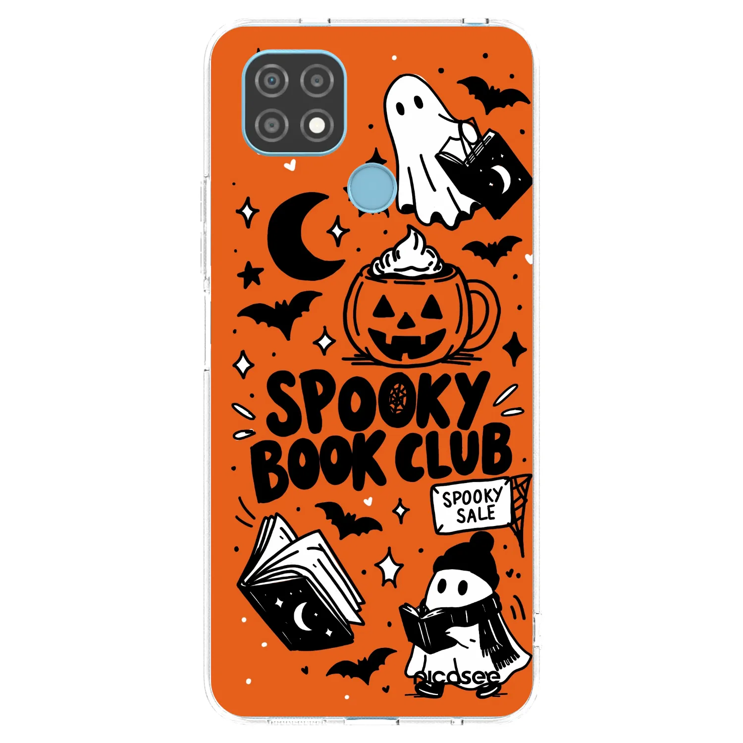 Picasee διαφανής θήκη σιλικόνης Realme C21 - Spooky book club