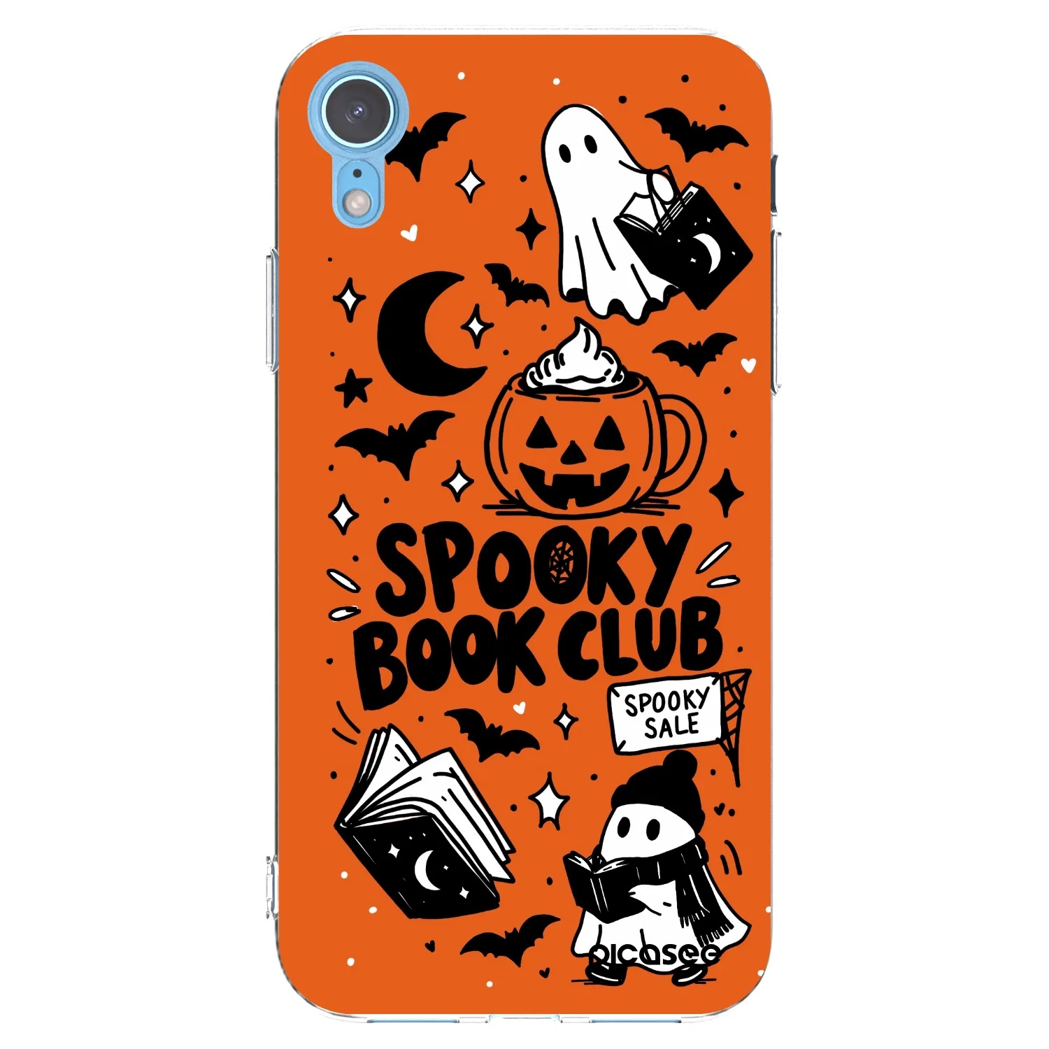 Picasee διαφανής θήκη σιλικόνης Apple iPhone XR - Spooky book club