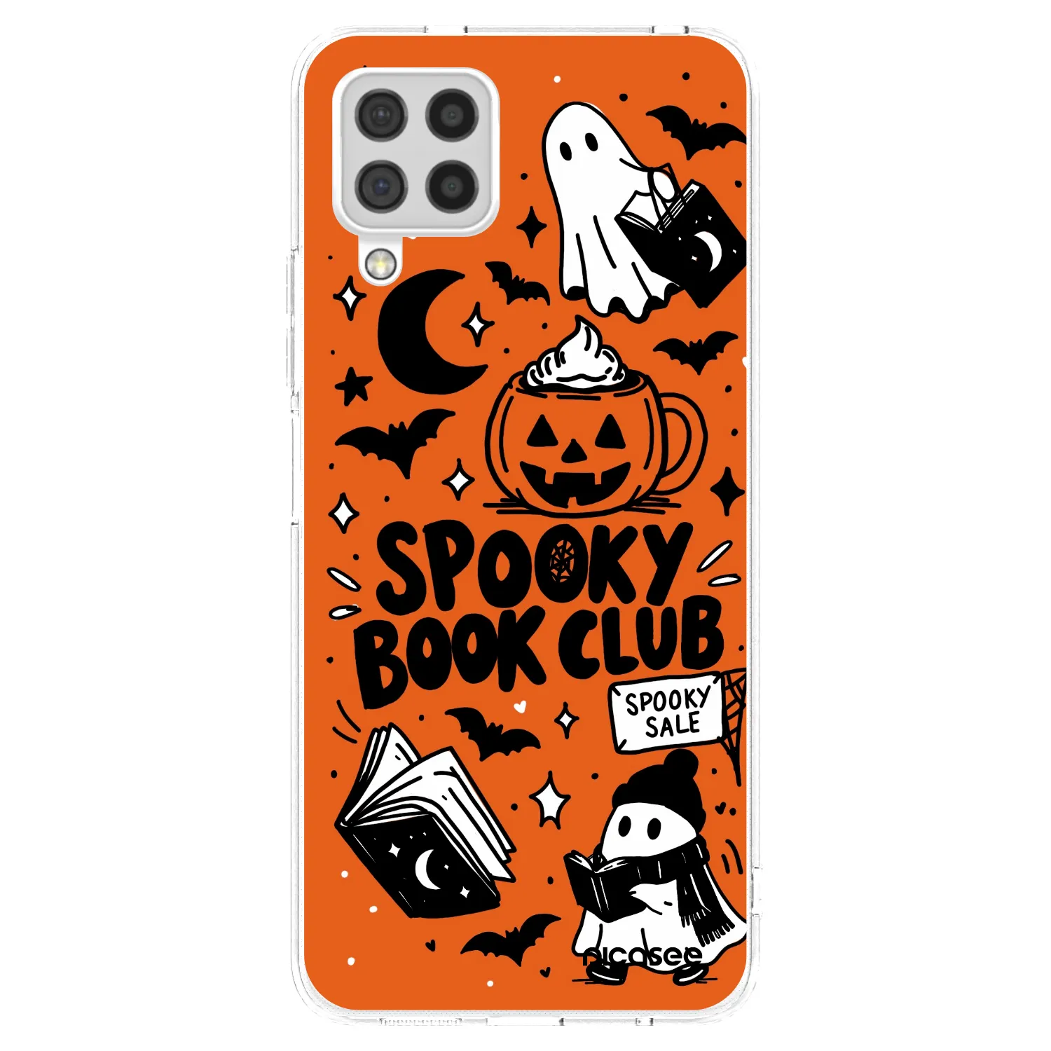 Picasee διαφανής θήκη σιλικόνης Samsung Galaxy A22 A225F 4G - Spooky book club