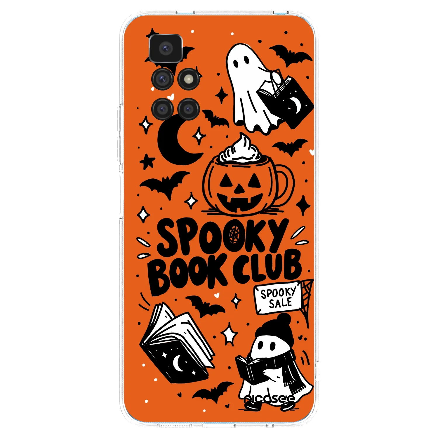 Picasee διαφανής θήκη σιλικόνης Xiaomi Redmi 10 - Spooky book club