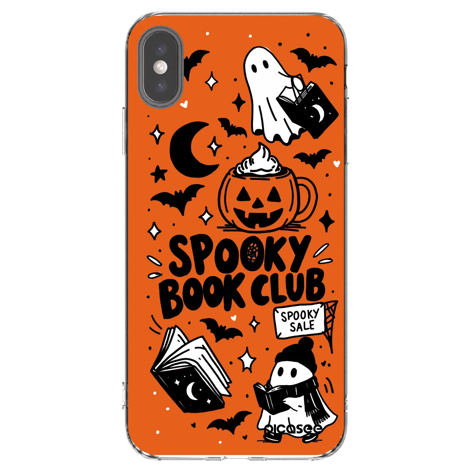 Picasee διαφανής θήκη σιλικόνης Apple iPhone XS Max - Spooky book club
