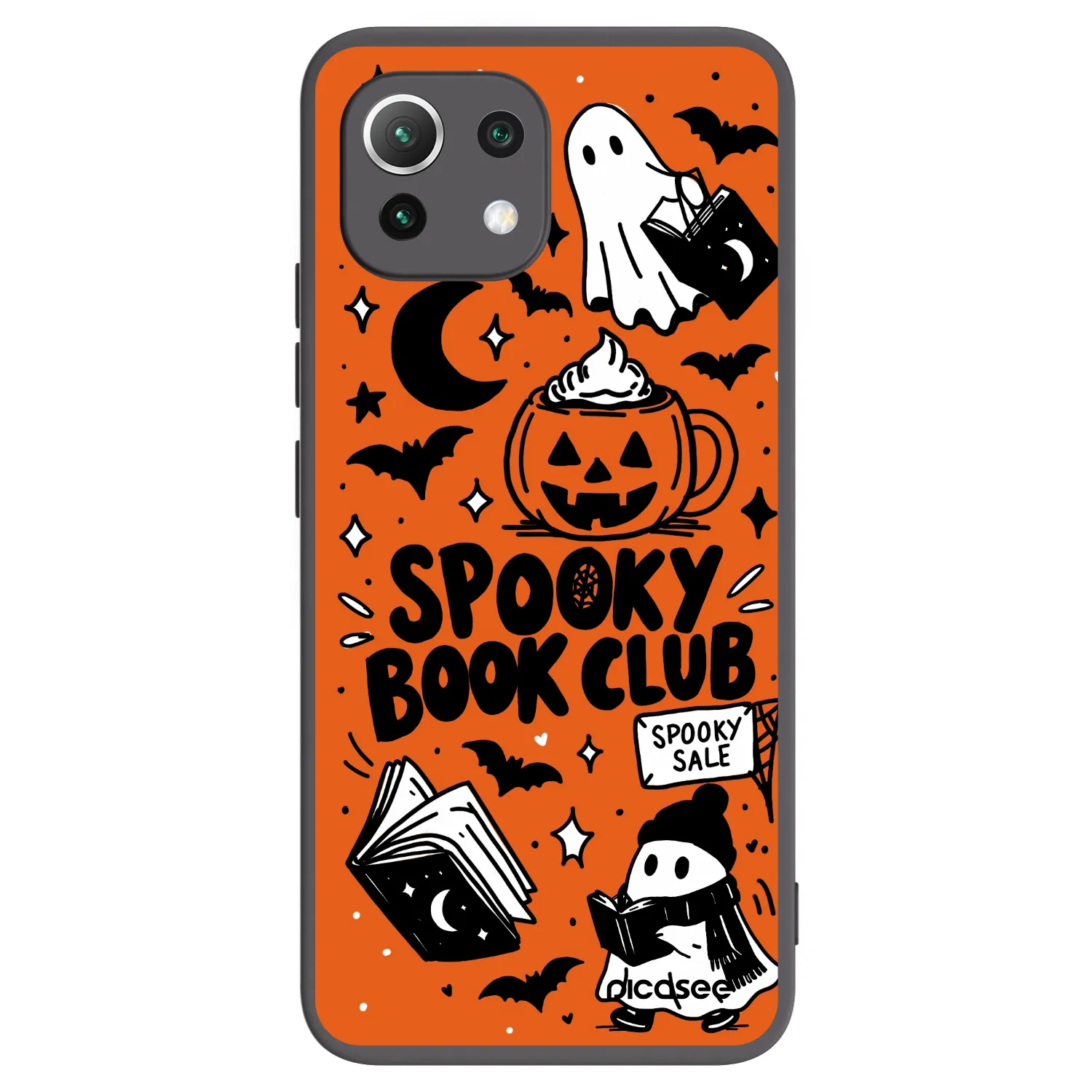 Picasee Μαύρη θήκη σιλικόνης για Xiaomi 11 Lite 5G NE - Spooky book club