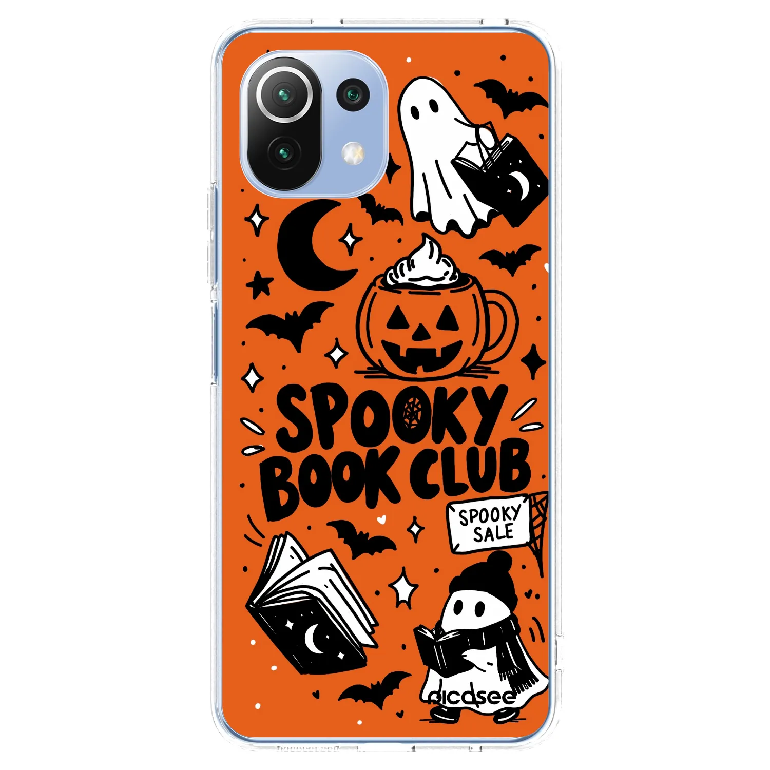 Picasee διαφανής θήκη σιλικόνης Xiaomi 11 Lite 5G NE - Spooky book club