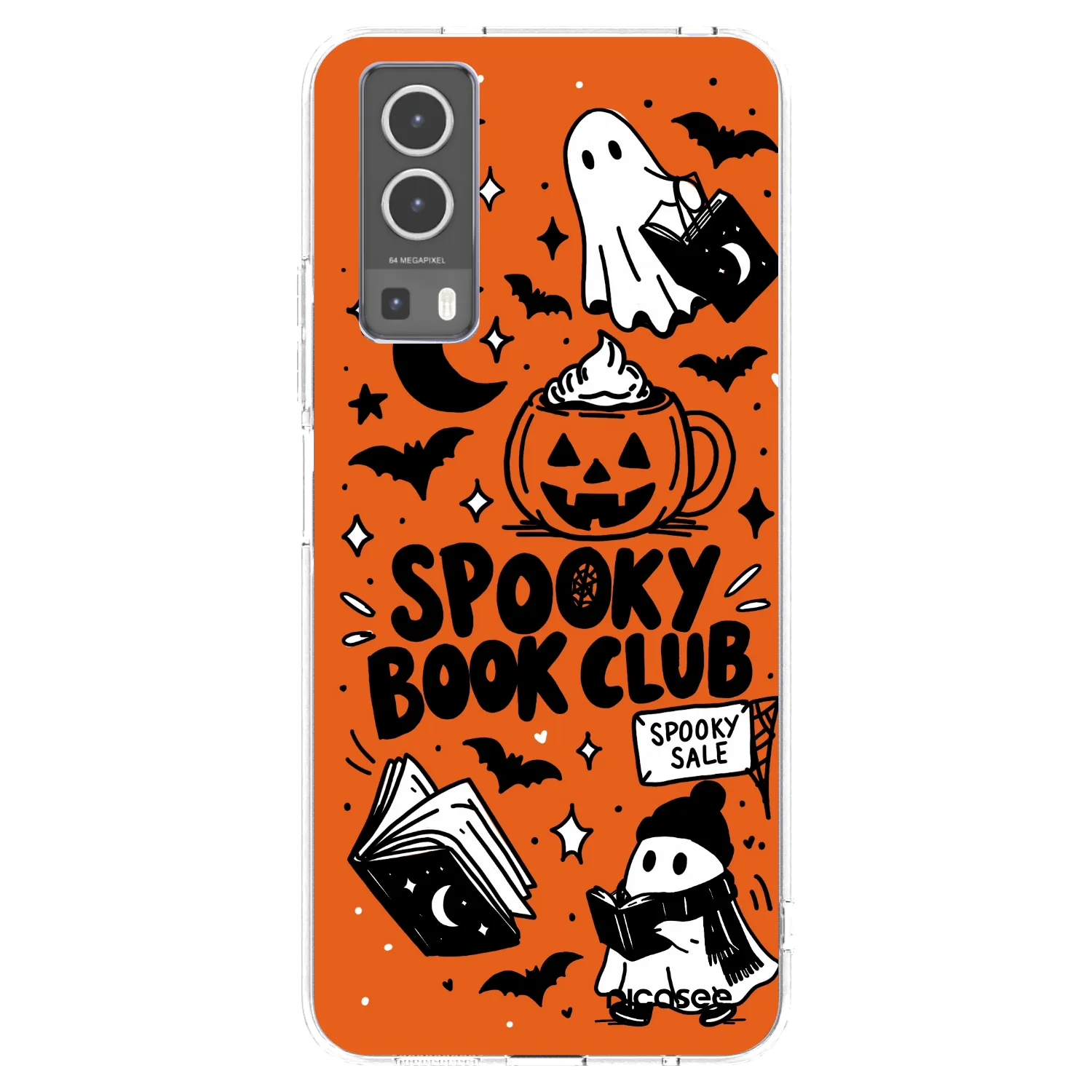 Picasee διαφανής θήκη σιλικόνης Vivo Y72 5G - Spooky book club