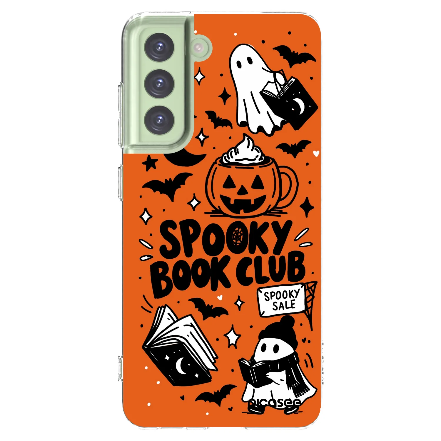 Picasee διαφανής θήκη σιλικόνης Samsung Galaxy S21 FE 5G - Spooky book club