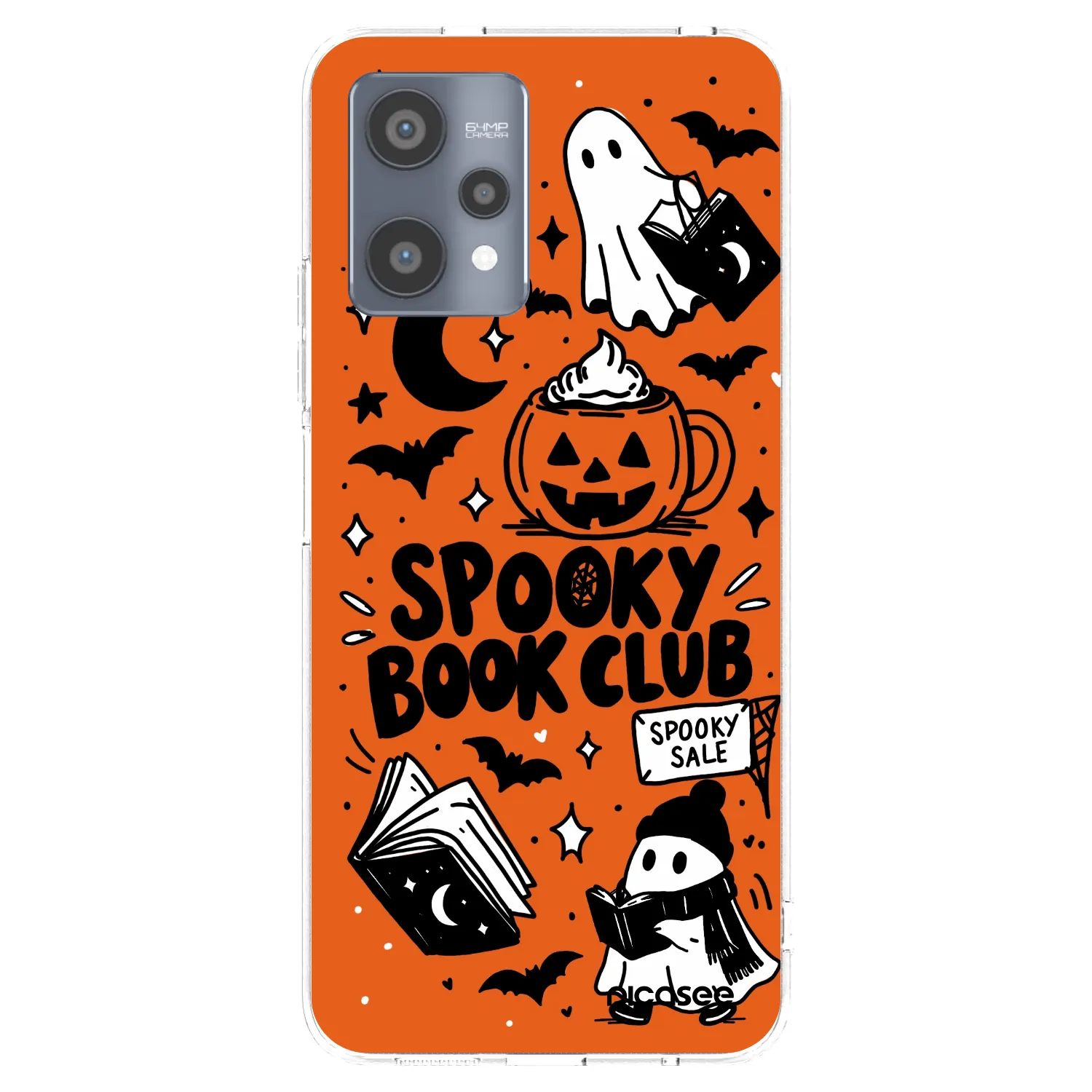 Picasee διαφανής θήκη σιλικόνης Realme 9 Pro 5G - Spooky book club