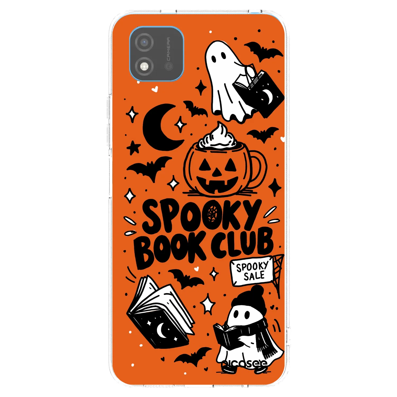 Picasee διαφανής θήκη σιλικόνης Realme C11 (2021) - Spooky book club