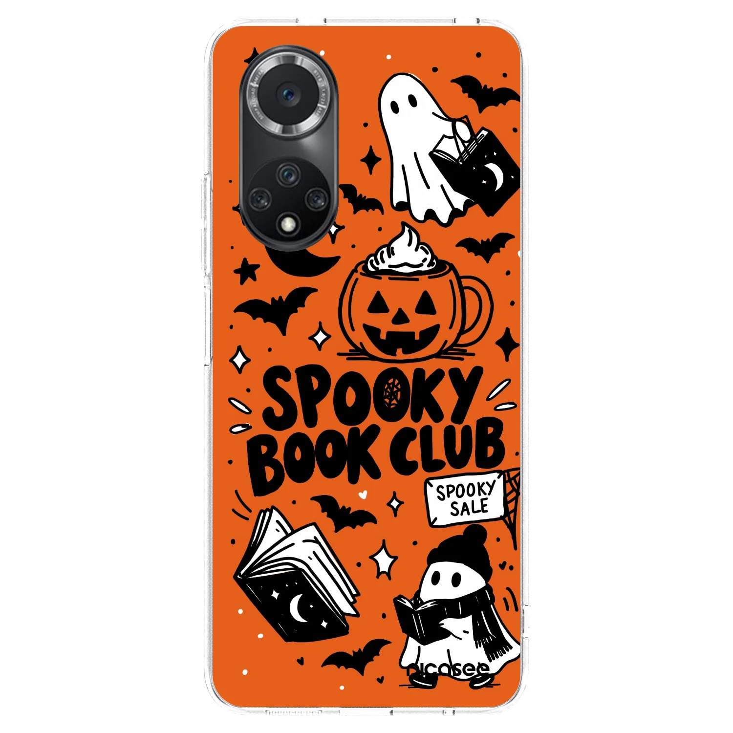 Picasee διαφανής θήκη σιλικόνης Huawei Nova 9 SE - Spooky book club
