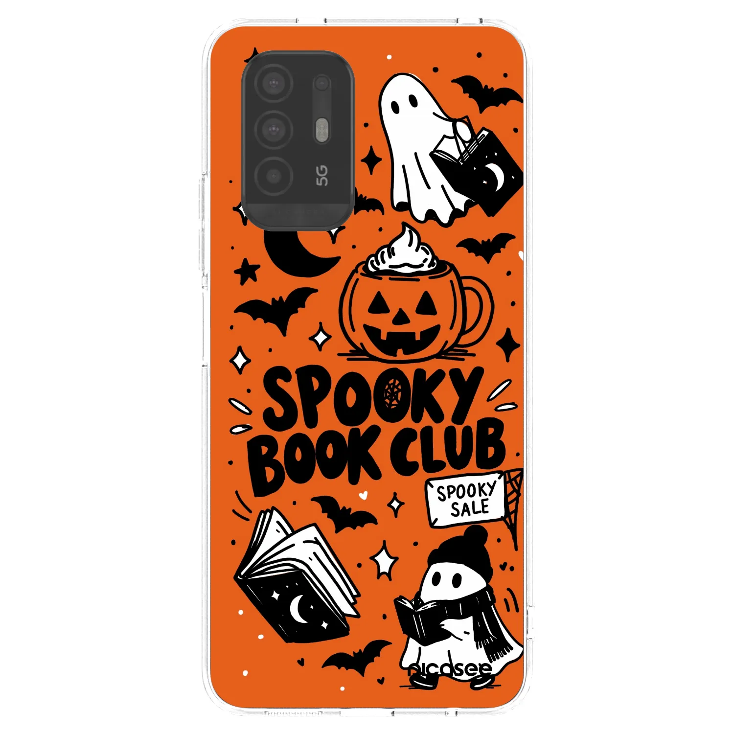 Picasee διαφανής θήκη σιλικόνης OPPO A94 5G - Spooky book club