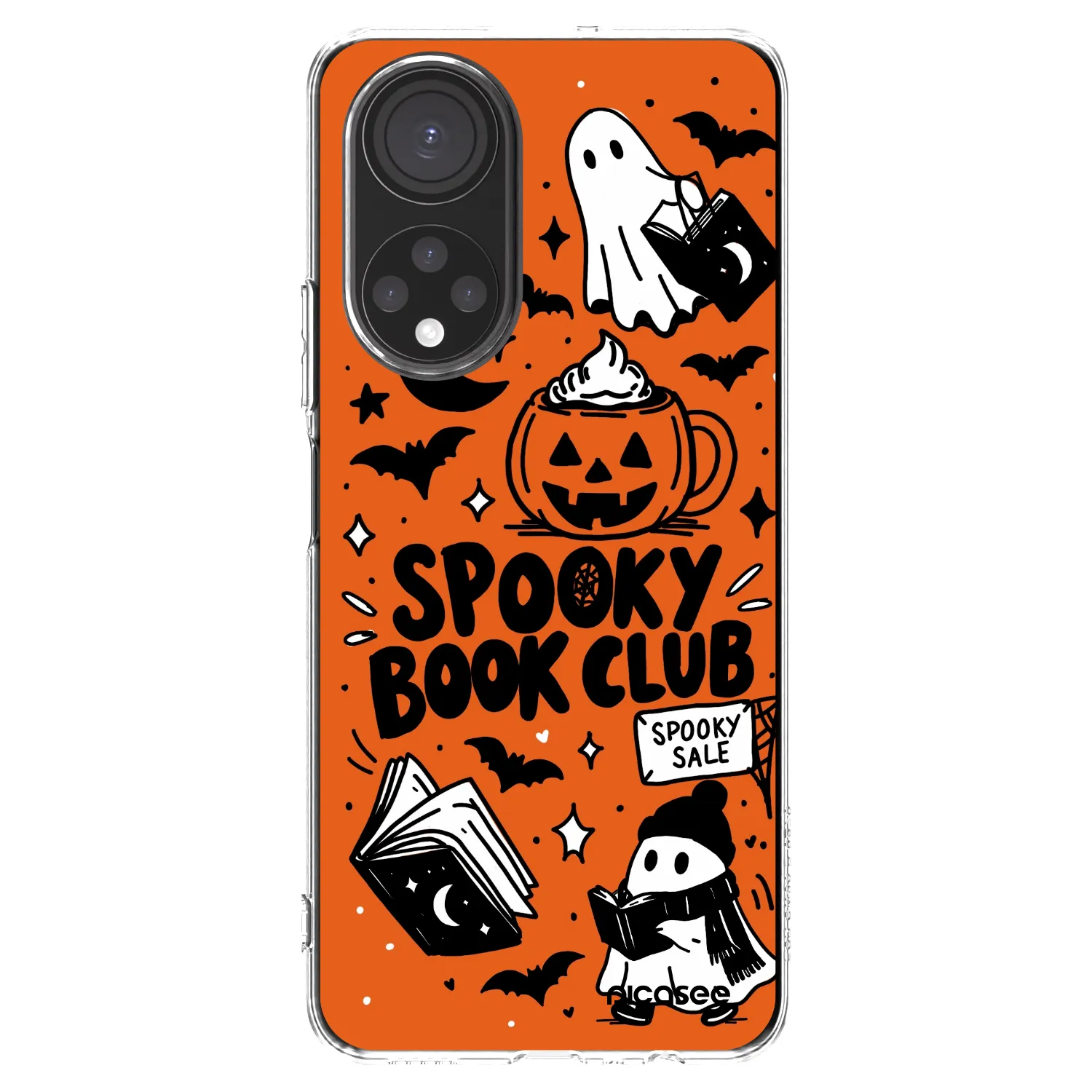 Picasee διαφανής θήκη σιλικόνης Honor X7 - Spooky book club