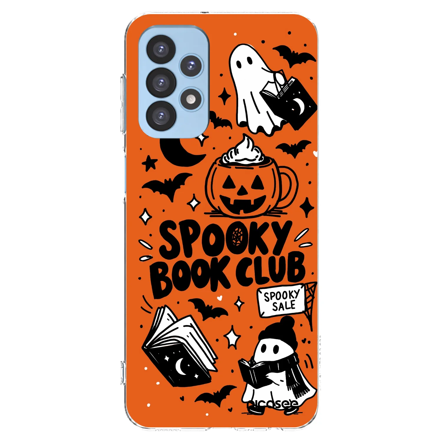 Picasee διαφανής θήκη σιλικόνης Samsung Galaxy A23 A235F 4G - Spooky book club