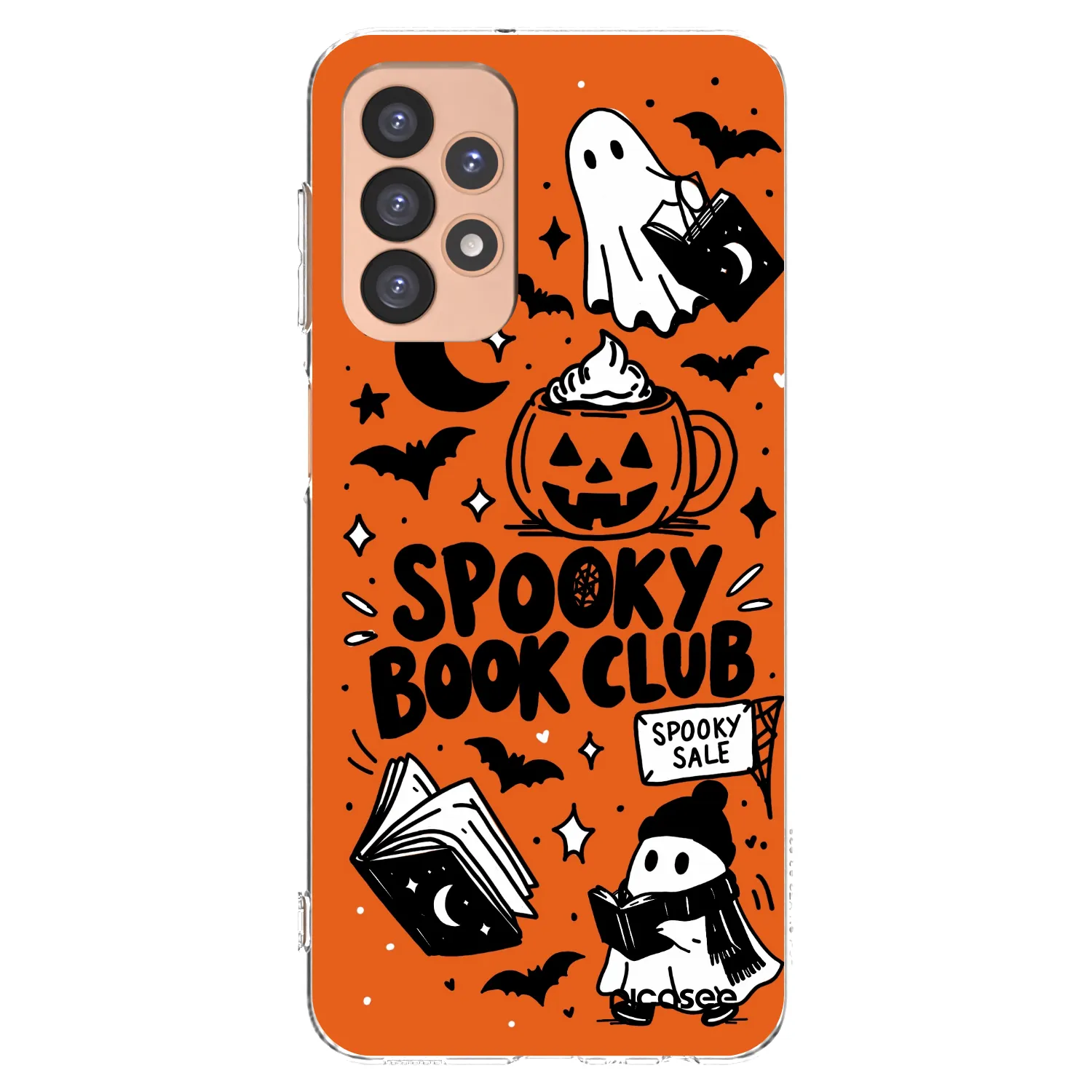 Picasee διαφανής θήκη σιλικόνης Samsung Galaxy A23 A236B 5G - Spooky book club