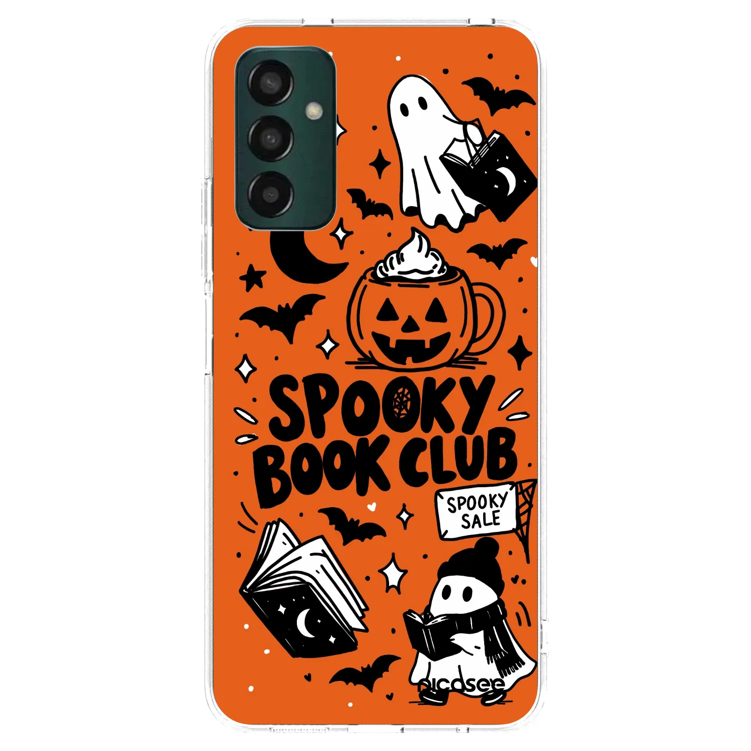 Picasee διαφανής θήκη σιλικόνης Samsung Galaxy M23 5G - Spooky book club
