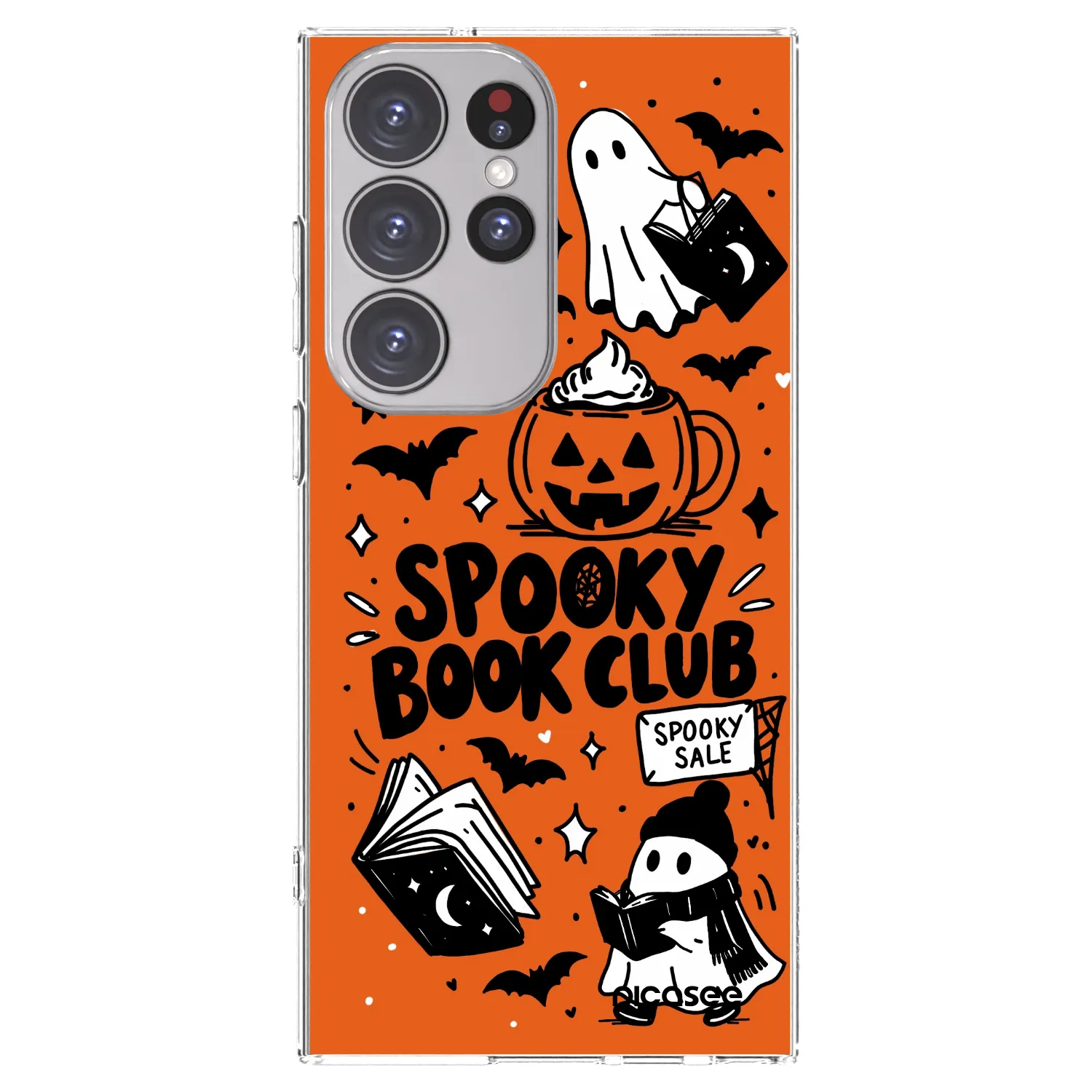 Picasee διαφανής θήκη σιλικόνης Samsung Galaxy S23 Ultra 5G - Spooky book club