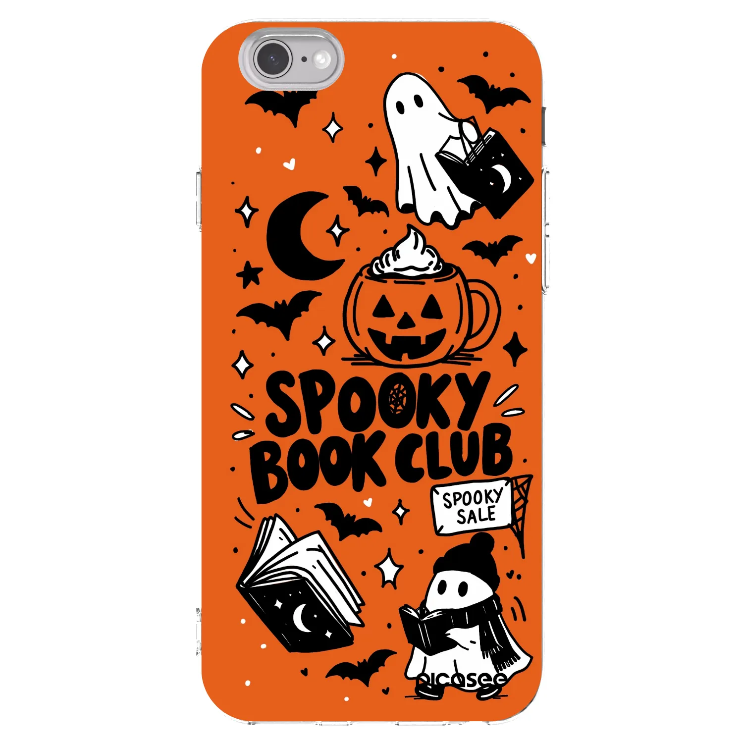 Picasee διαφανής θήκη σιλικόνης Apple iPhone 6/6S - Spooky book club