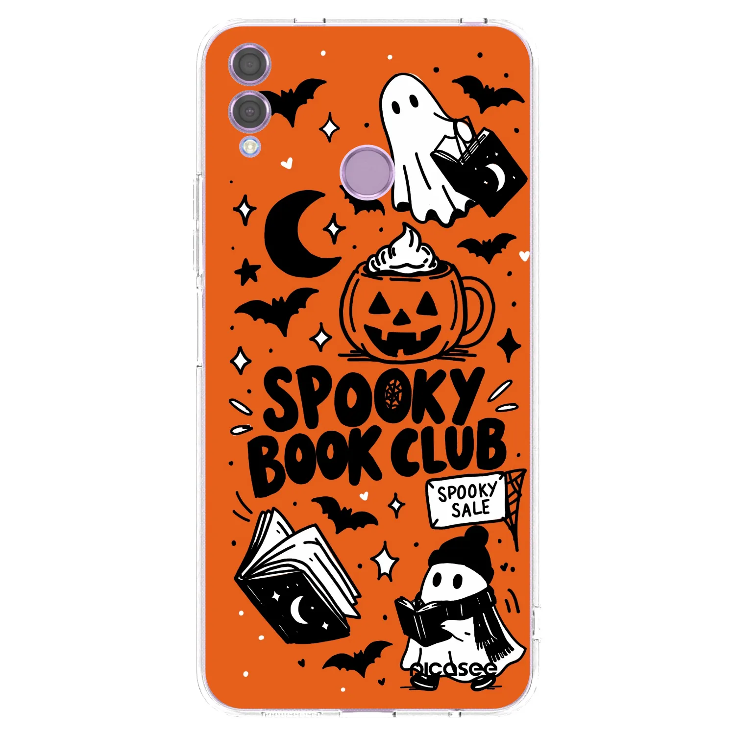 Picasee διαφανής θήκη σιλικόνης Honor 8X - Spooky book club