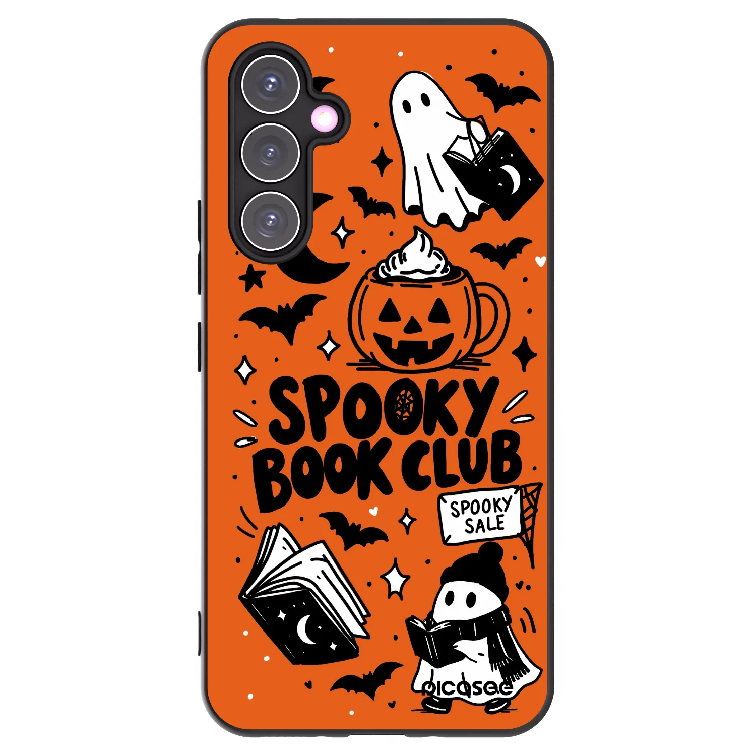 Picasee Μαύρη θήκη σιλικόνης για Samsung Galaxy A54 5G A546B - Spooky book club