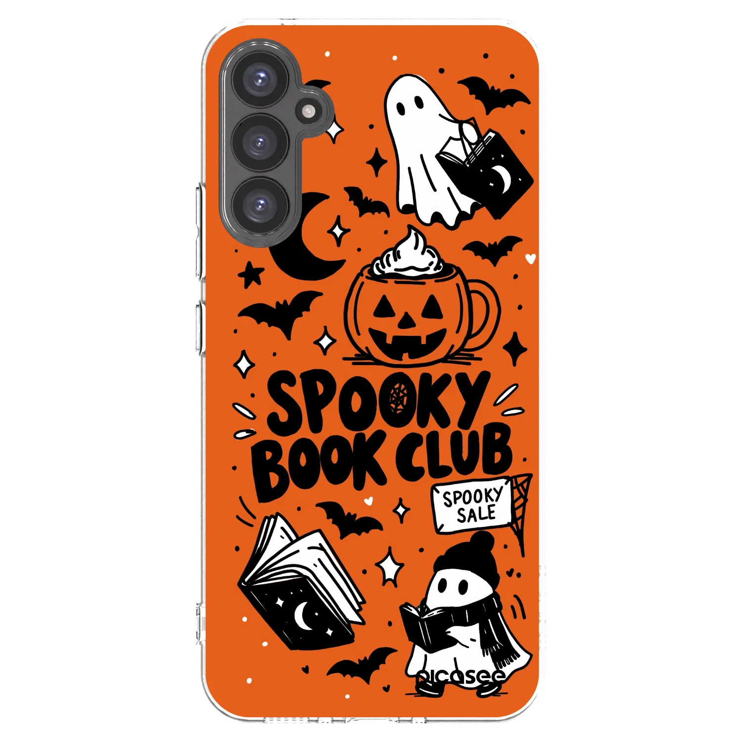 Picasee διαφανής θήκη σιλικόνης Samsung Galaxy A34 5G A346B - Spooky book club