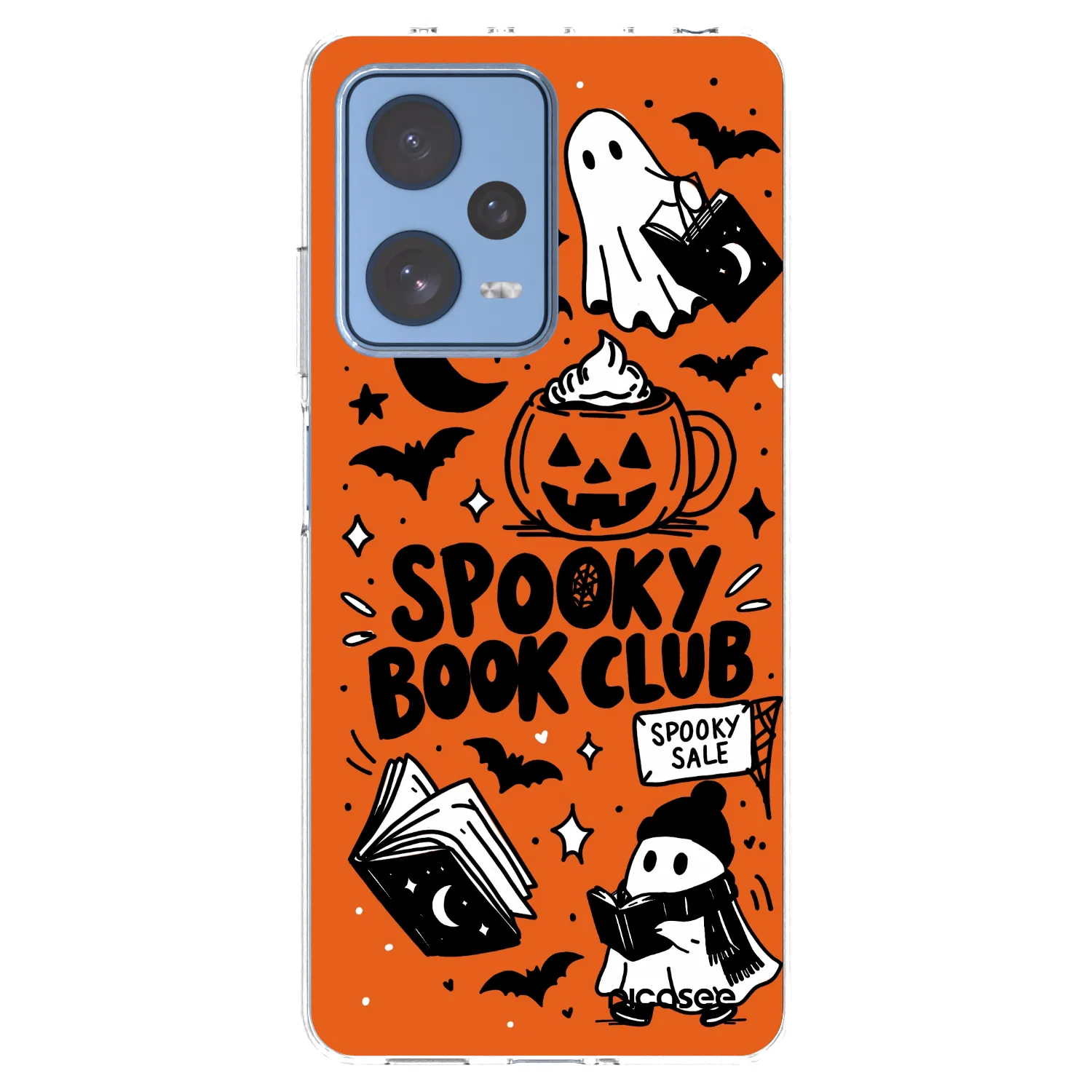 Picasee διαφανής θήκη σιλικόνης Xiaomi Redmi Note 12 Pro 5G - Spooky book club