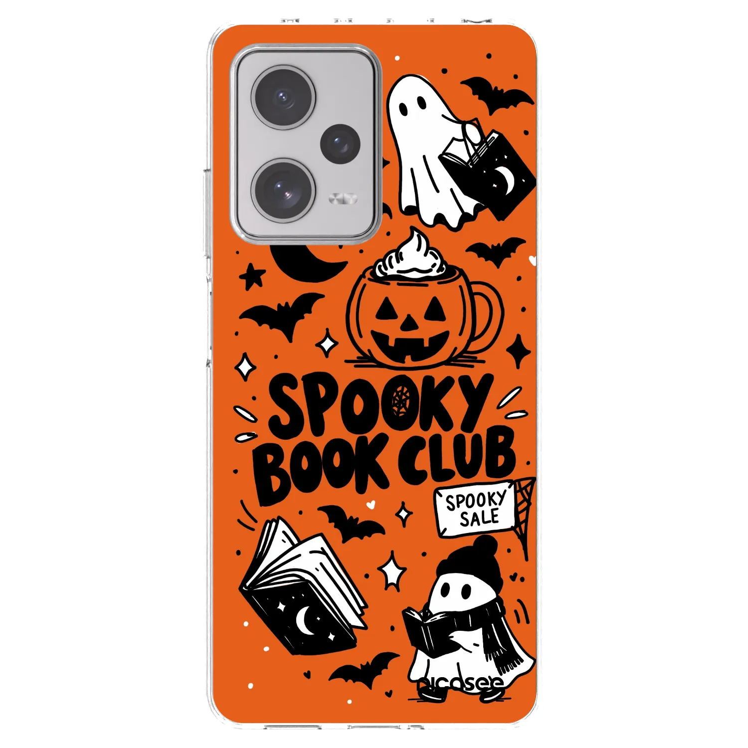 Picasee διαφανής θήκη σιλικόνης Xiaomi Redmi Note 12 Pro+ 5G - Spooky book club