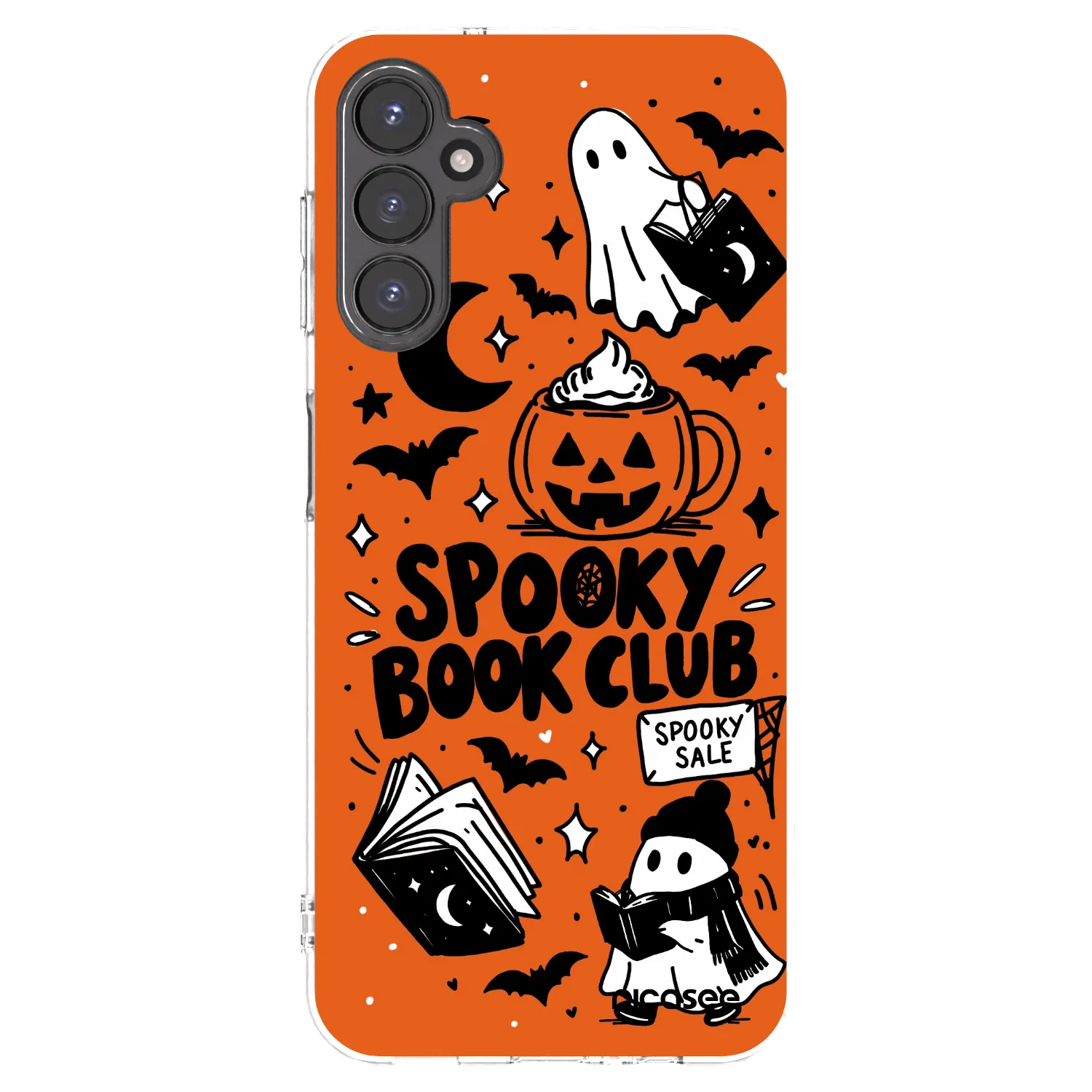 Picasee διαφανής θήκη σιλικόνης Samsung Galaxy A14 5G A146P - Spooky book club