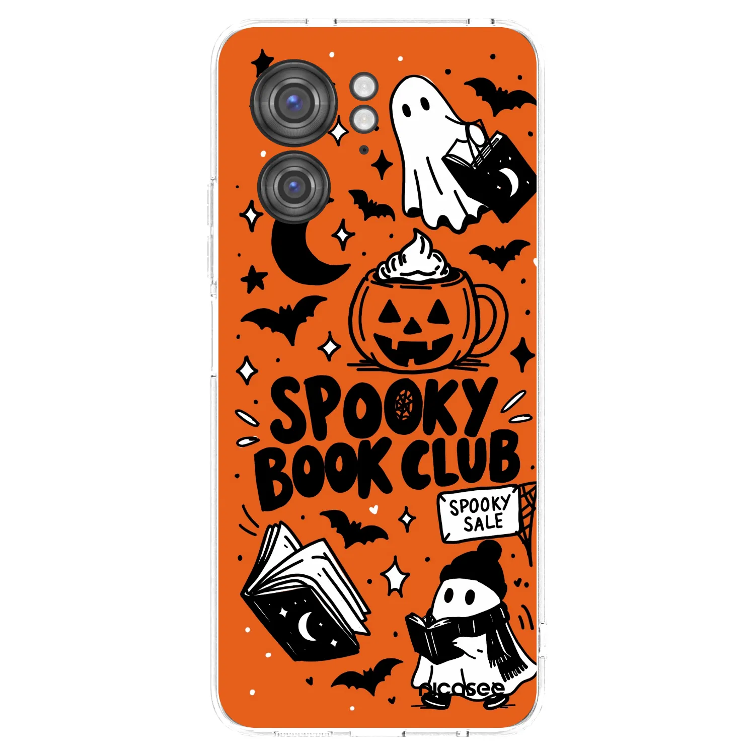 Picasee διαφανής θήκη σιλικόνης Motorola Edge 40 - Spooky book club