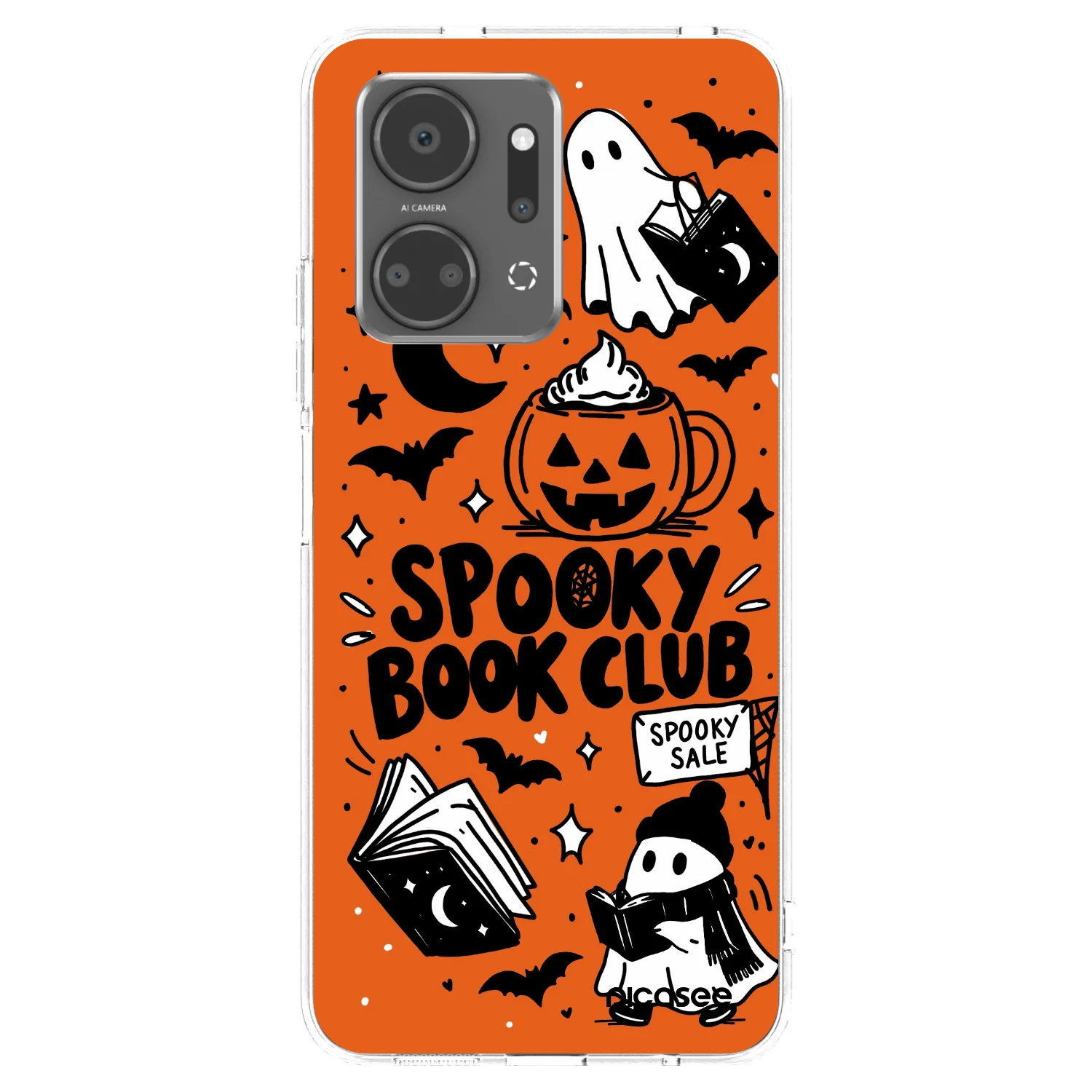 Picasee διαφανής θήκη σιλικόνης Honor X7a - Spooky book club