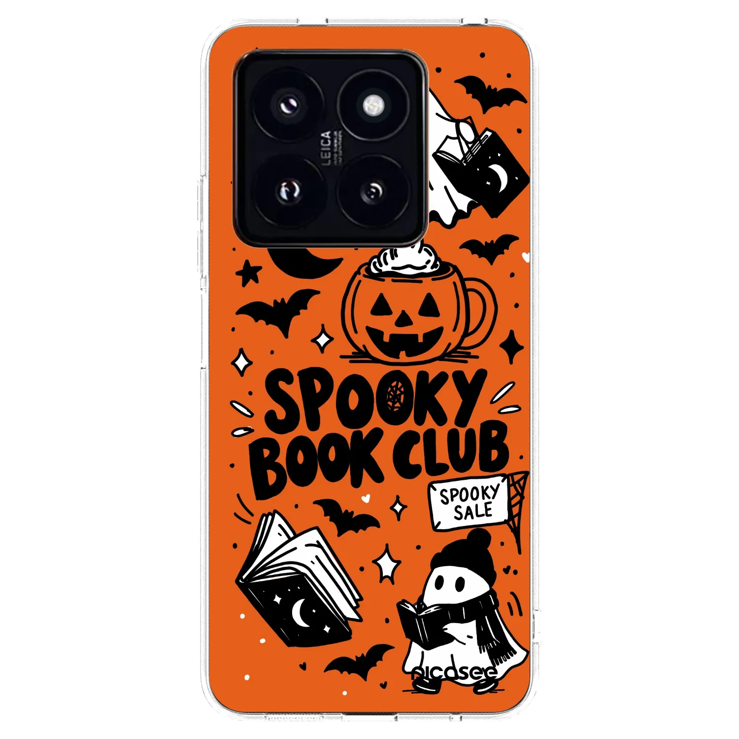 Picasee διαφανής θήκη σιλικόνης Xiaomi 14 Pro - Spooky book club