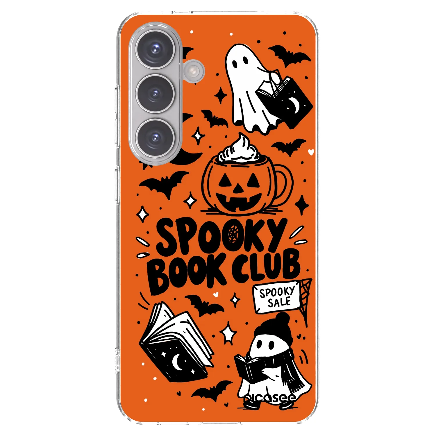 Picasee διαφανής θήκη σιλικόνης Samsung Galaxy S24 S921B 5G - Spooky book club