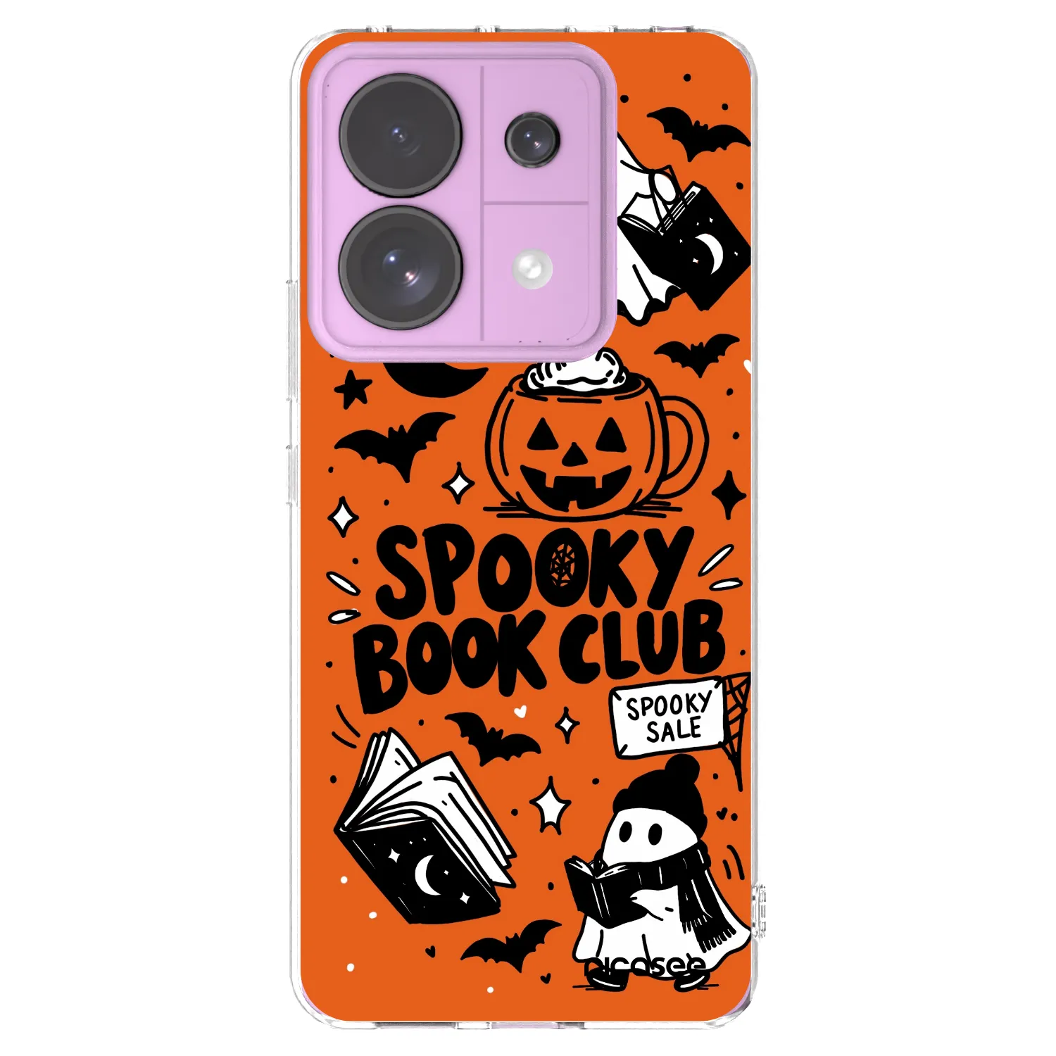 Picasee διαφανής θήκη σιλικόνης Xiaomi Redmi Note 13 Pro 5G - Spooky book club