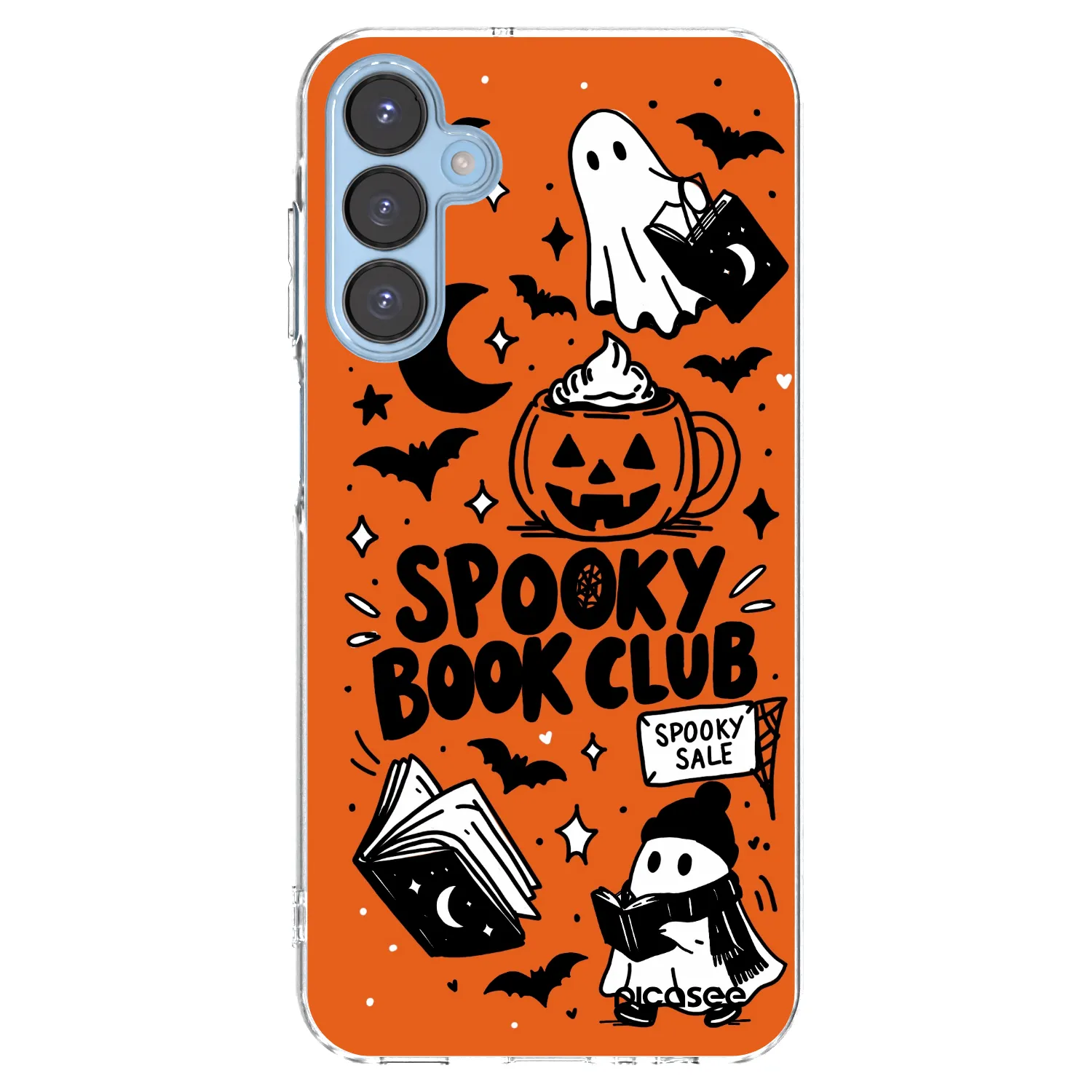 Picasee διαφανής θήκη σιλικόνης Samsung Galaxy A15 A156B 5G - Spooky book club