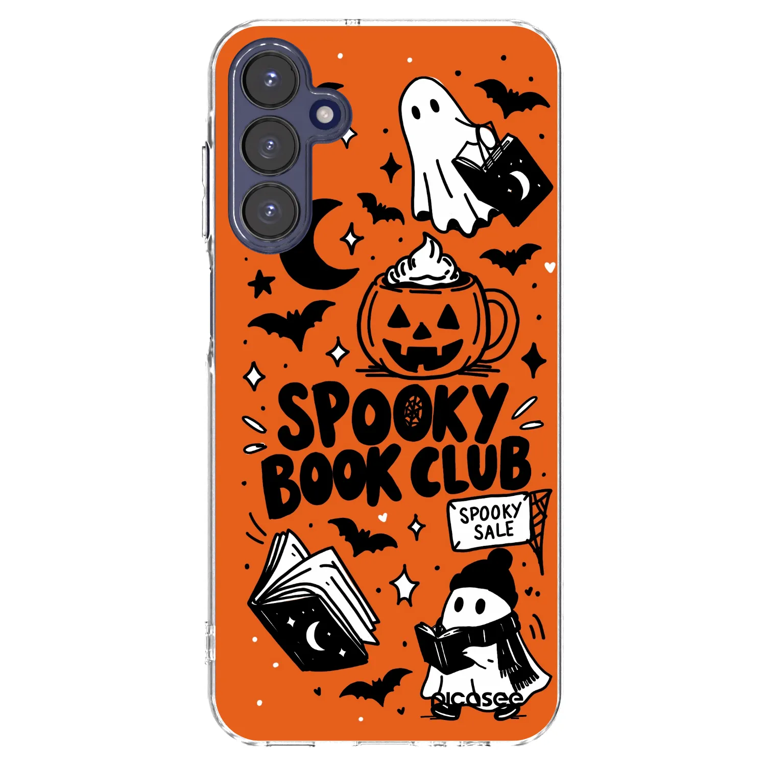 Picasee διαφανής θήκη σιλικόνης Samsung Galaxy A15 A155F 4G - Spooky book club