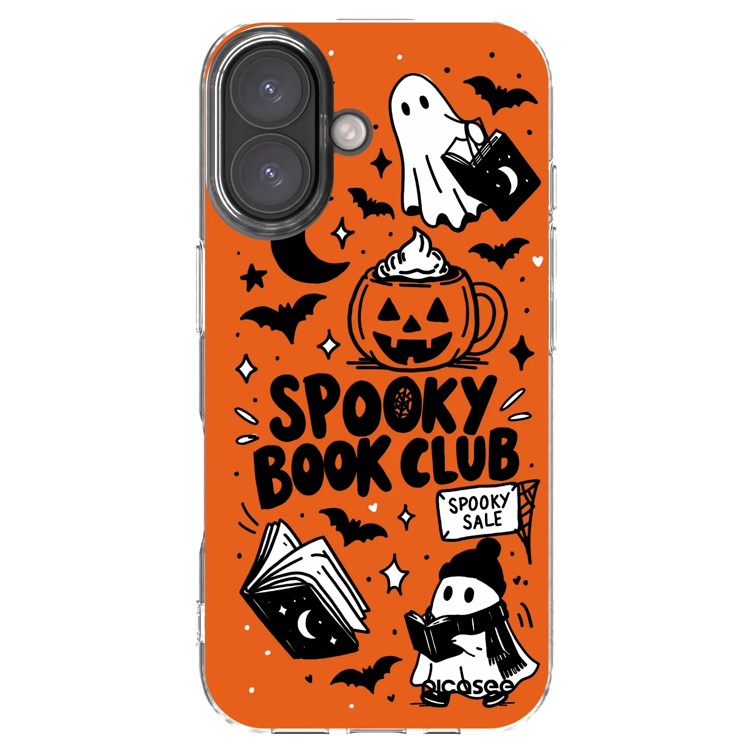 Picasee διαφανής θήκη σιλικόνης Apple iPhone 16 - Spooky book club
