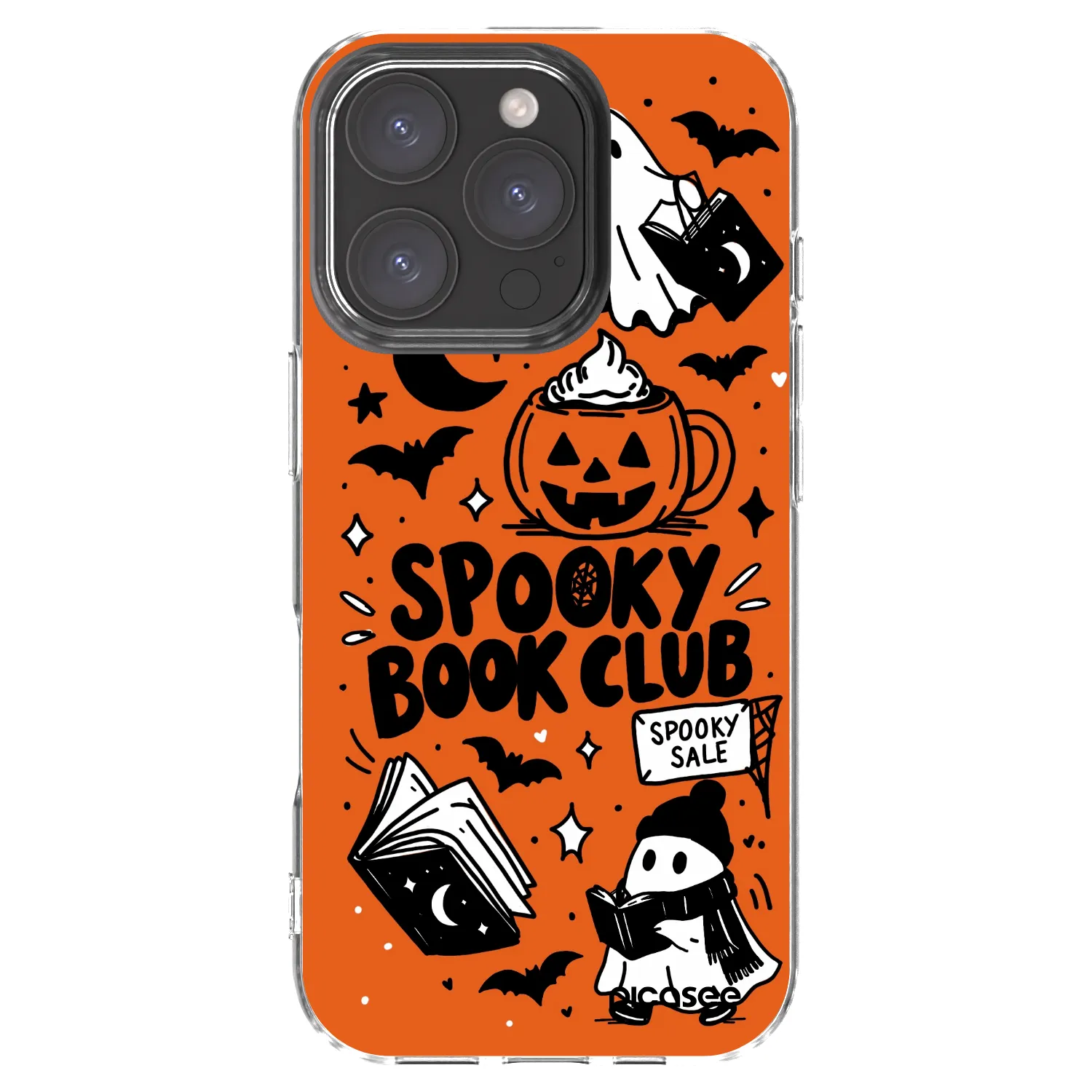 Picasee διαφανής θήκη σιλικόνης Apple iPhone 16 Pro - Spooky book club