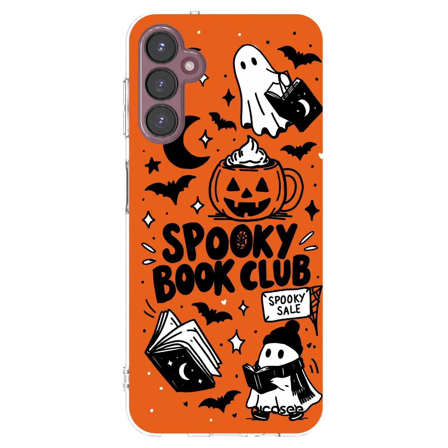Picasee διαφανής θήκη σιλικόνης Samsung Galaxy A05s A057G - Spooky book club
