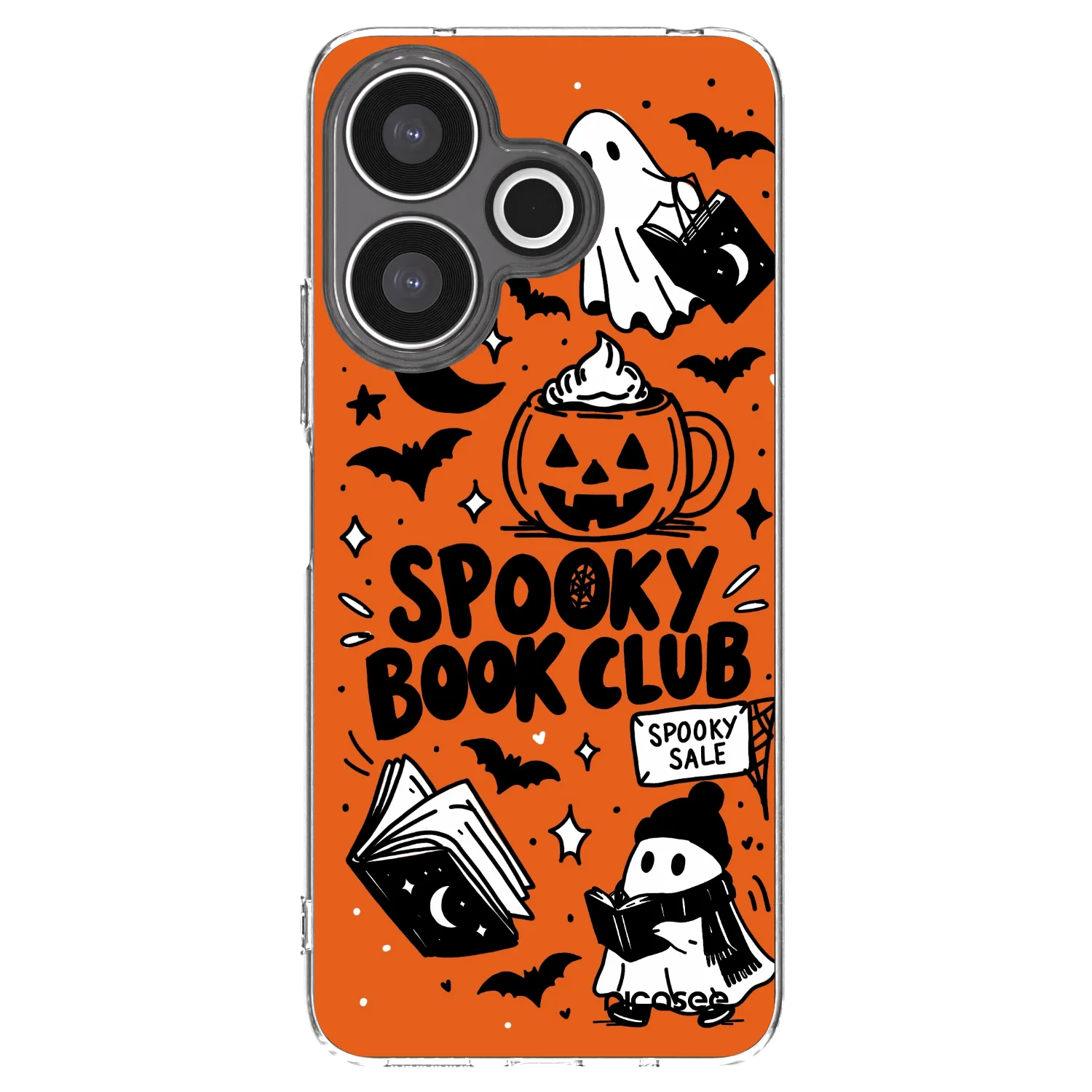 Picasee διαφανής θήκη σιλικόνης Xiaomi Redmi 13 4G - Spooky book club