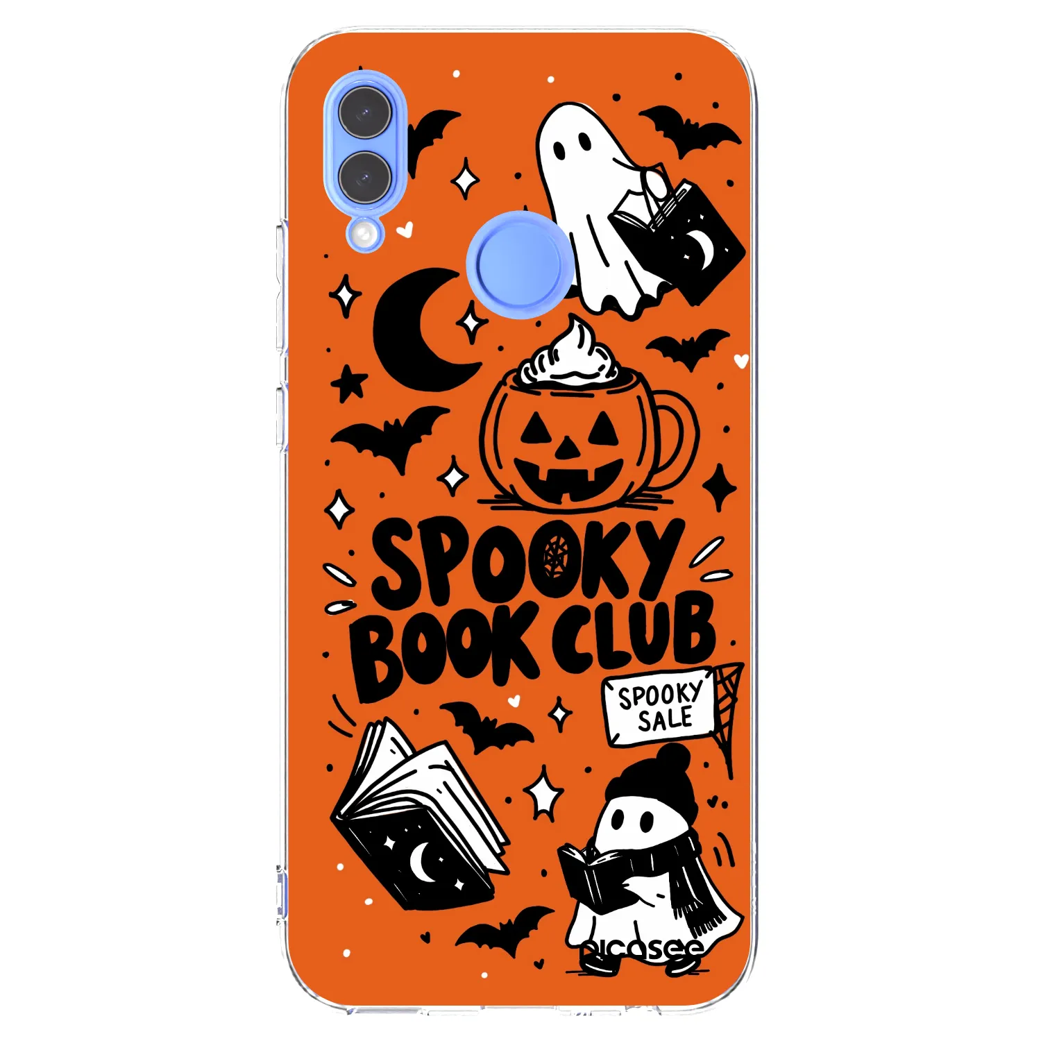 Picasee διαφανής θήκη σιλικόνης Honor 10 Lite - Spooky book club