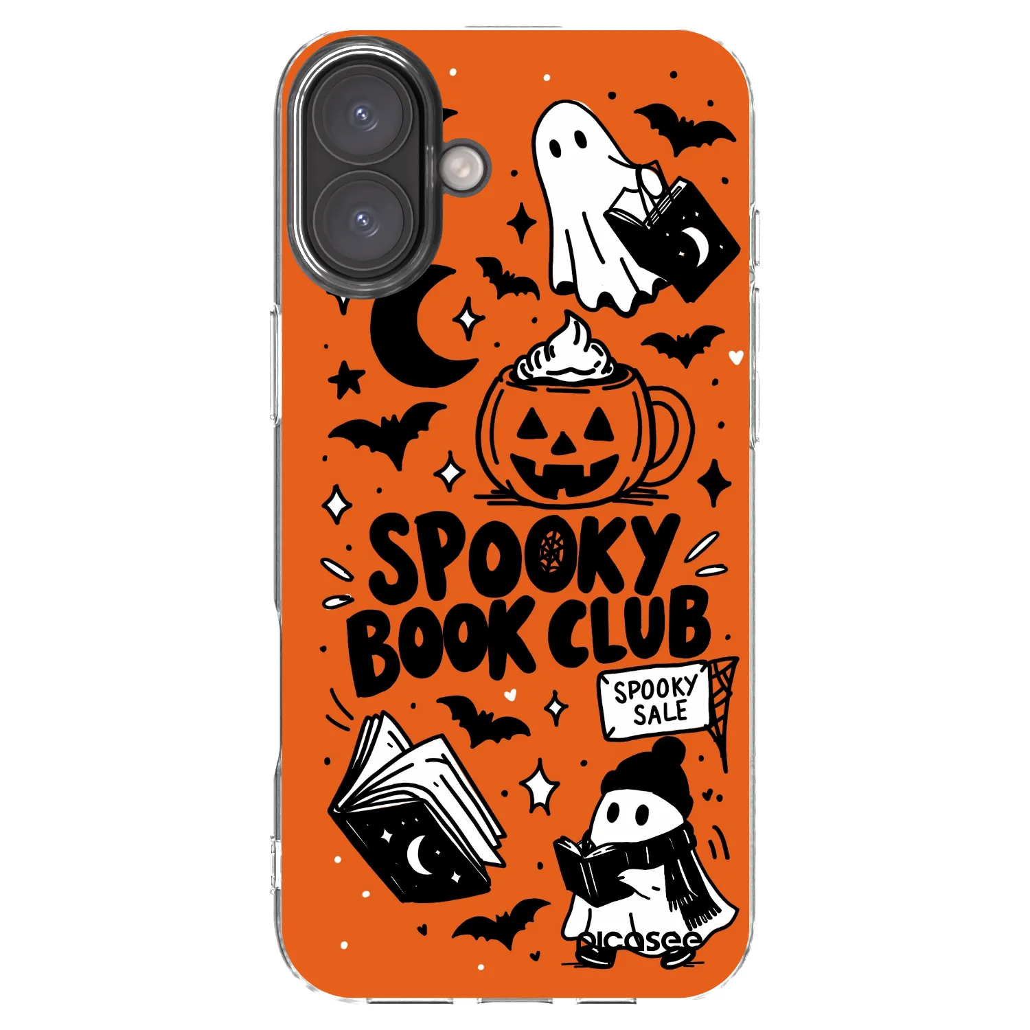 Picasee διαφανής θήκη σιλικόνης Apple iPhone 16 Plus - Spooky book club