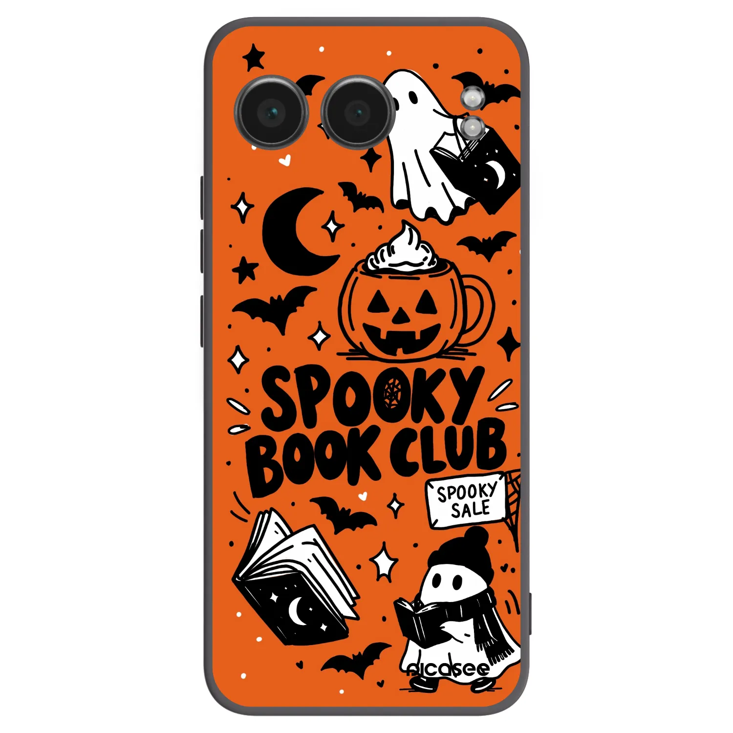 Picasee Μαύρη θήκη σιλικόνης για OnePlus Nord 4 - Spooky book club