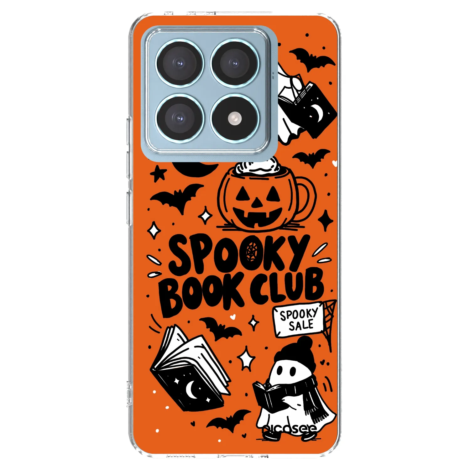 Picasee διαφανής θήκη σιλικόνης Xiaomi 14T Pro - Spooky book club