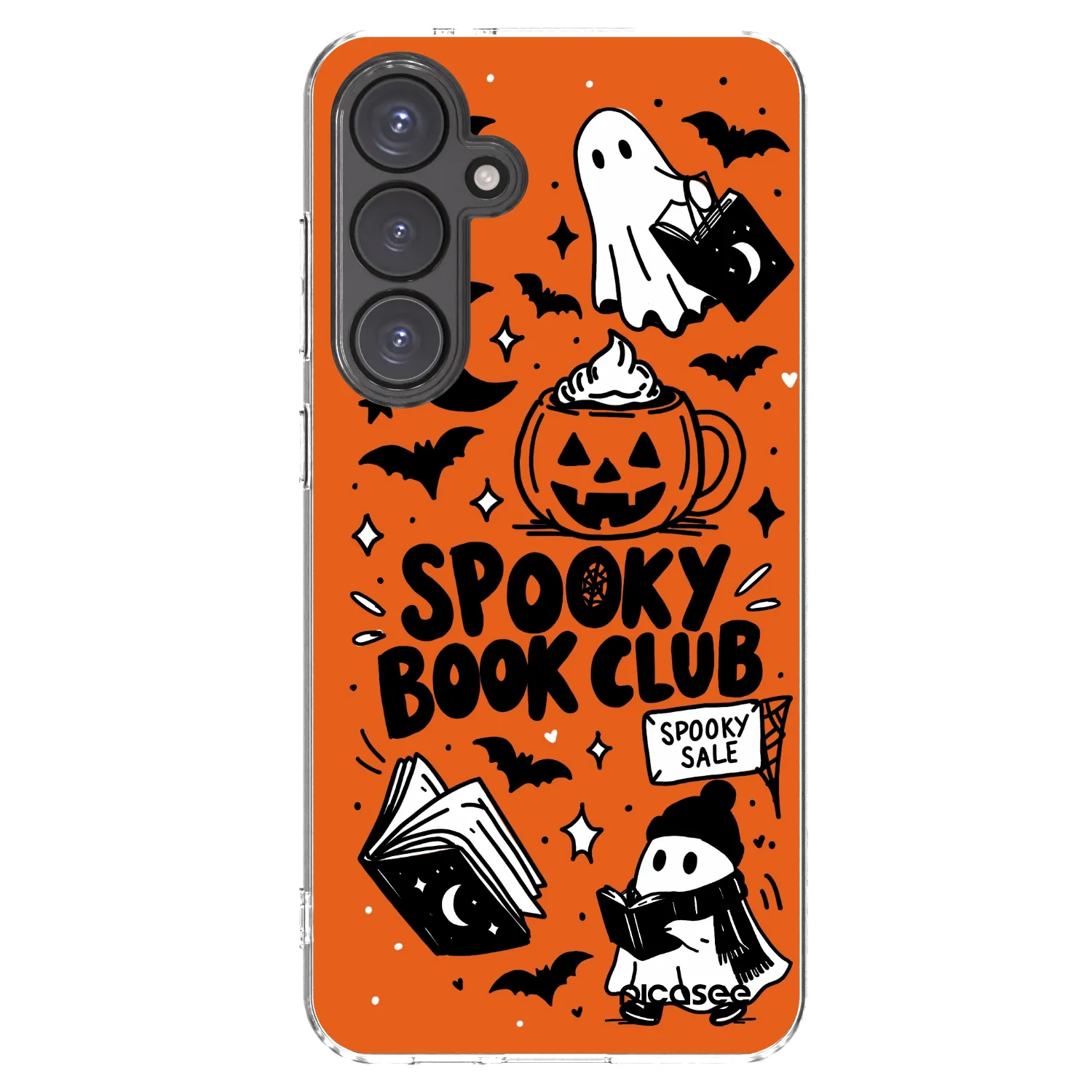 Picasee διαφανής θήκη σιλικόνης Samsung Galaxy S24 FE S721B - Spooky book club