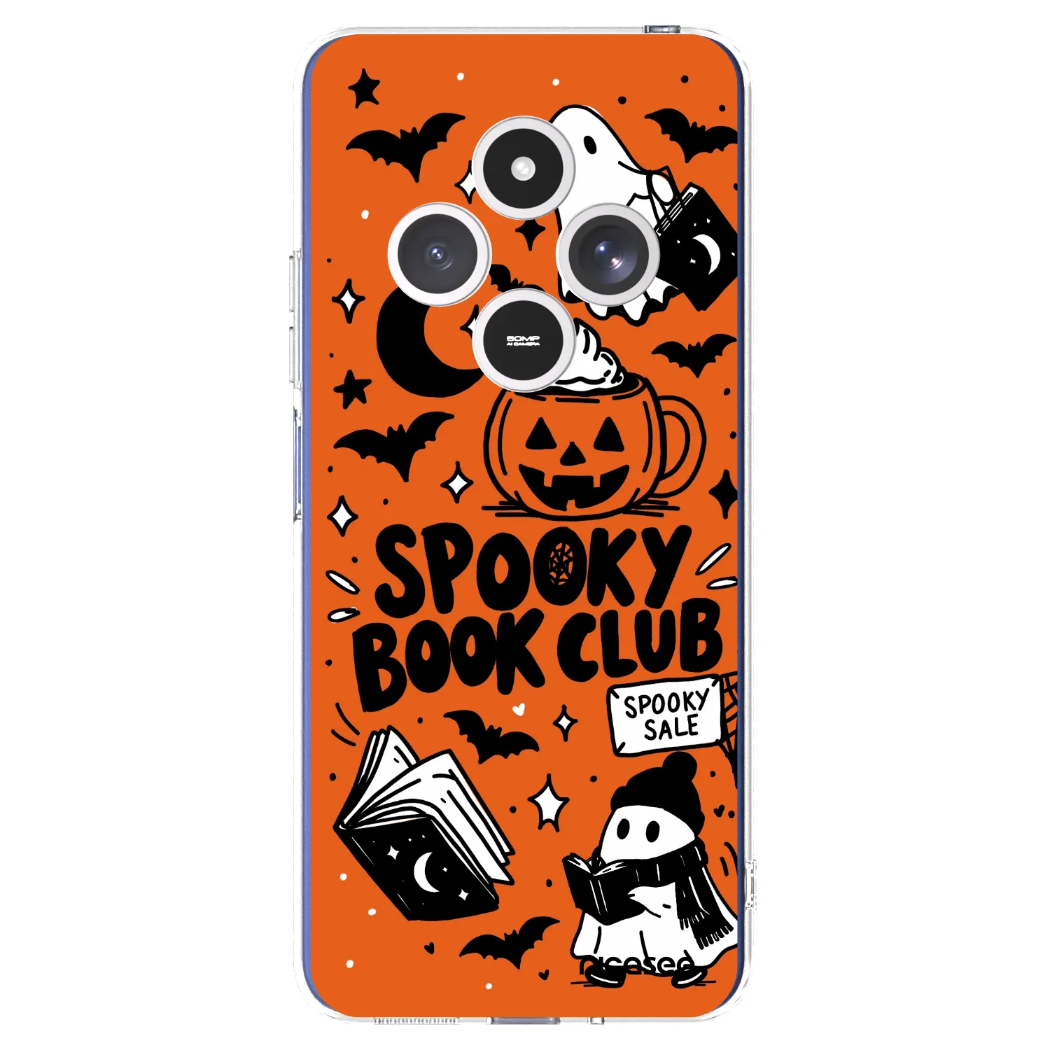 Picasee διαφανής θήκη σιλικόνης Xiaomi Redmi 14C - Spooky book club