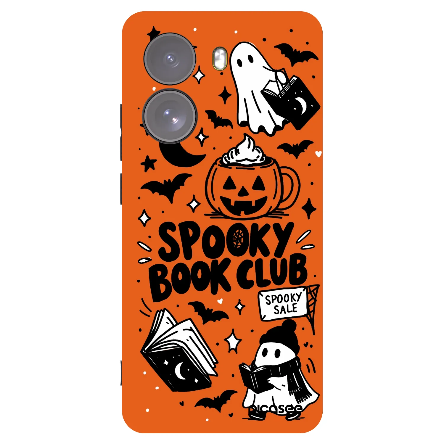 Picasee Μαύρη θήκη σιλικόνης για Xiaomi Poco X7 - Spooky book club